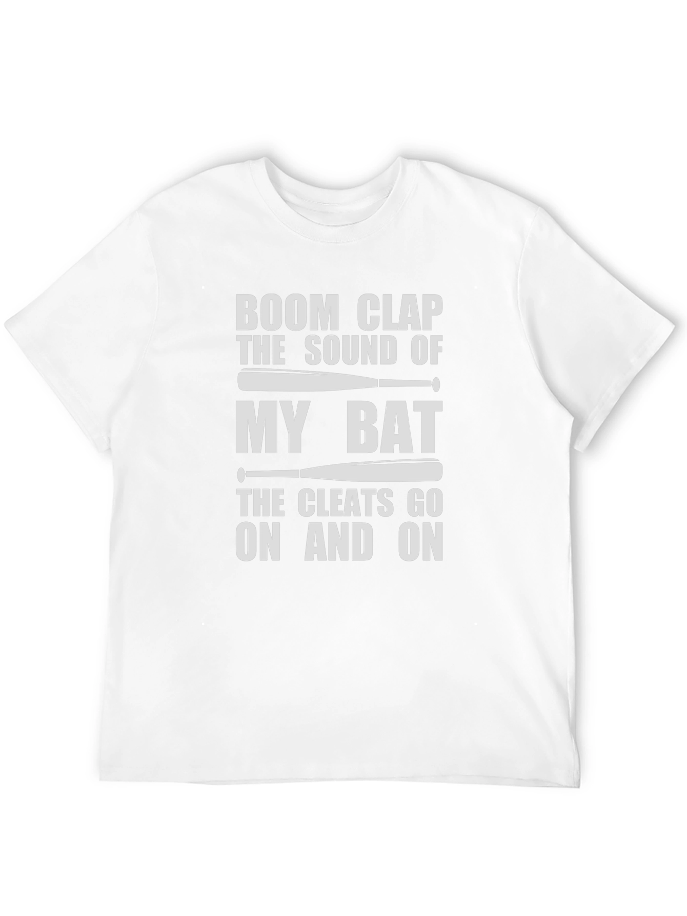 Black Boom Clap My Bat Baseball T-Shirt view 12