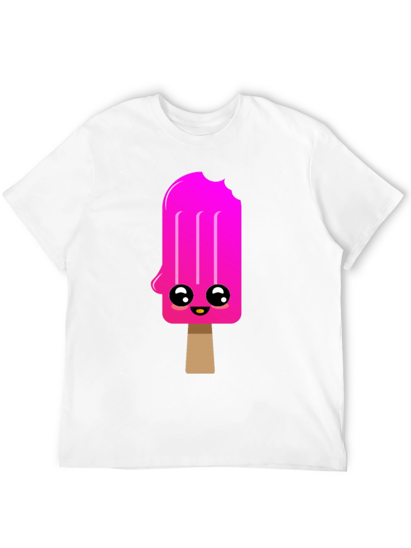Black Kawaii Popsicle Graphic Tee - Black Cotton Blend Shirt view 12