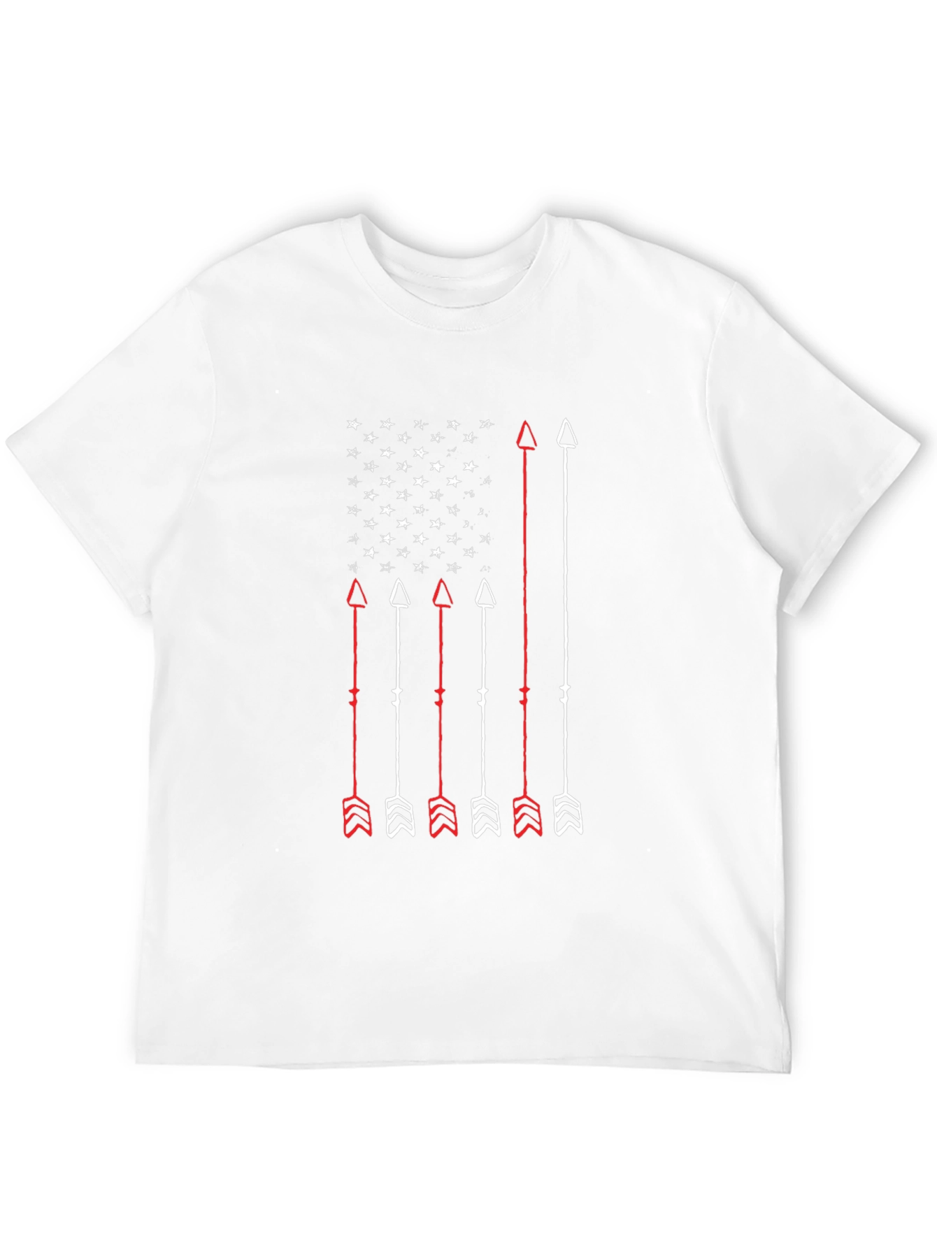Black Arrow Flag Graphic Tee - Patriotic Archery Design view 12