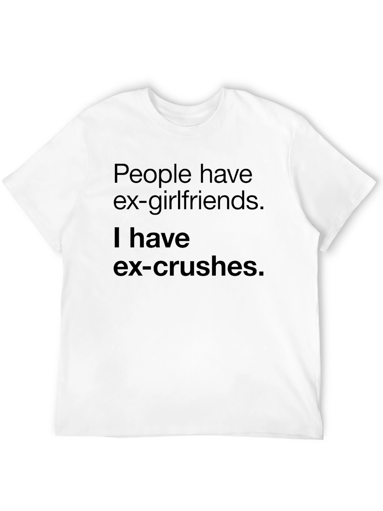 Black Ex-Crushes Funny Graphic Tee view 12