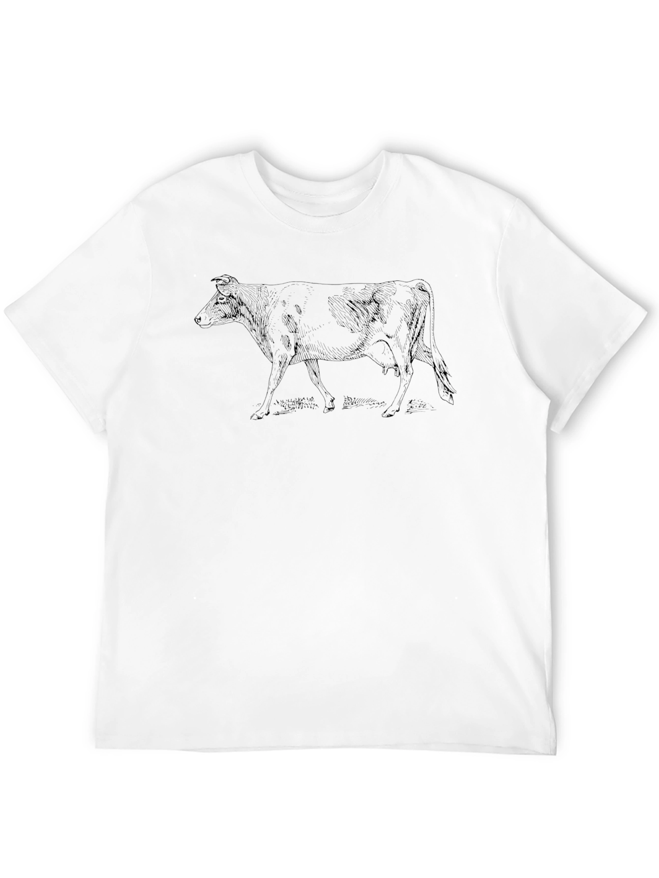 Black Cow Graphic Black T-Shirt view 12