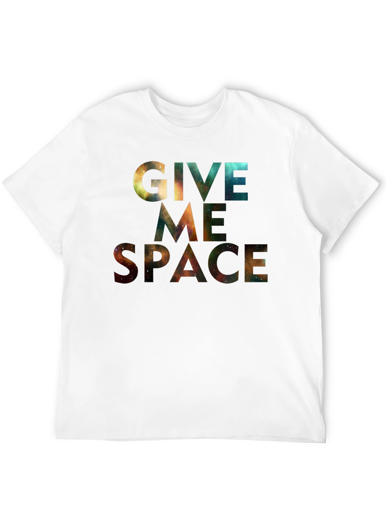 Black Give Me Space T-Shirt - Galaxy Print Tee view 12