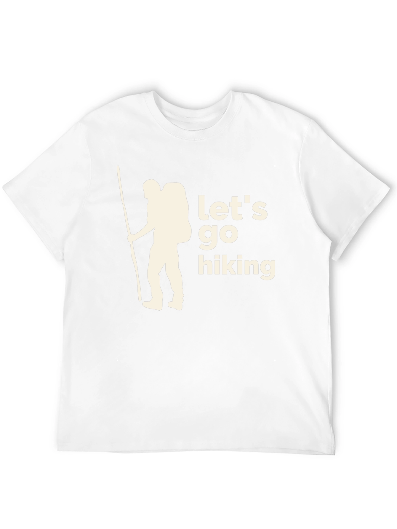 Black Let's Go Hiking Graphic T-Shirt view 12