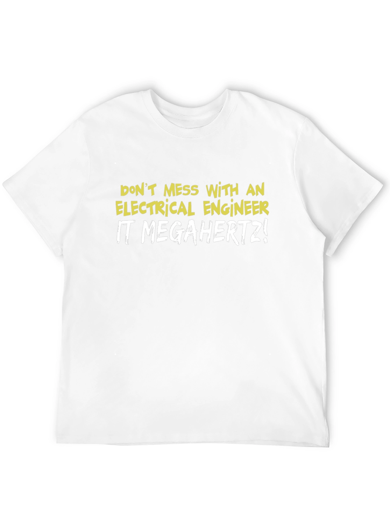 Black Electrical Engineer Humor T-Shirt view 12