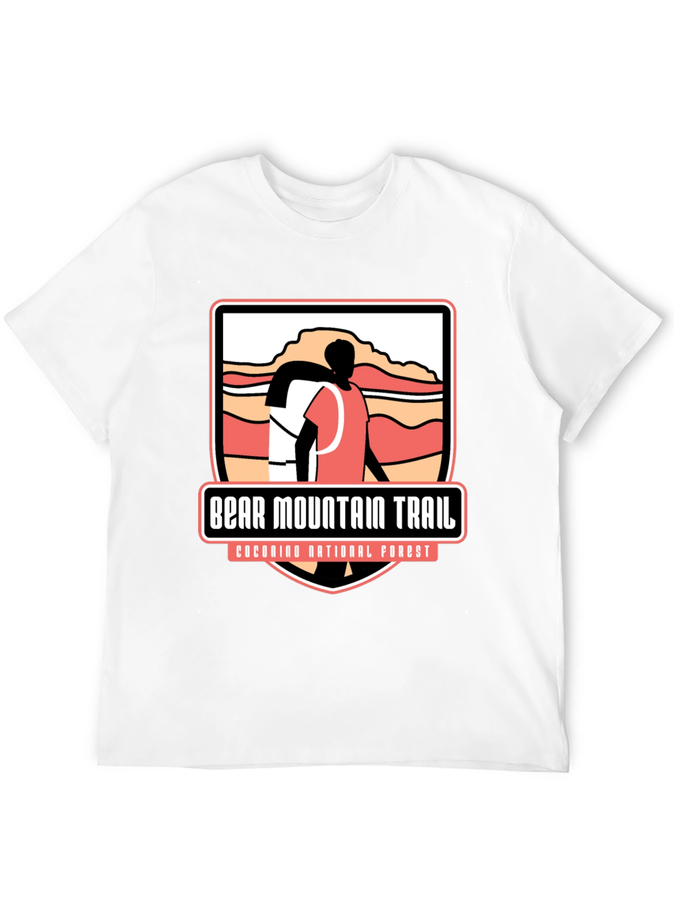 Black Bear Mountain Trail Black Graphic Tee view 12