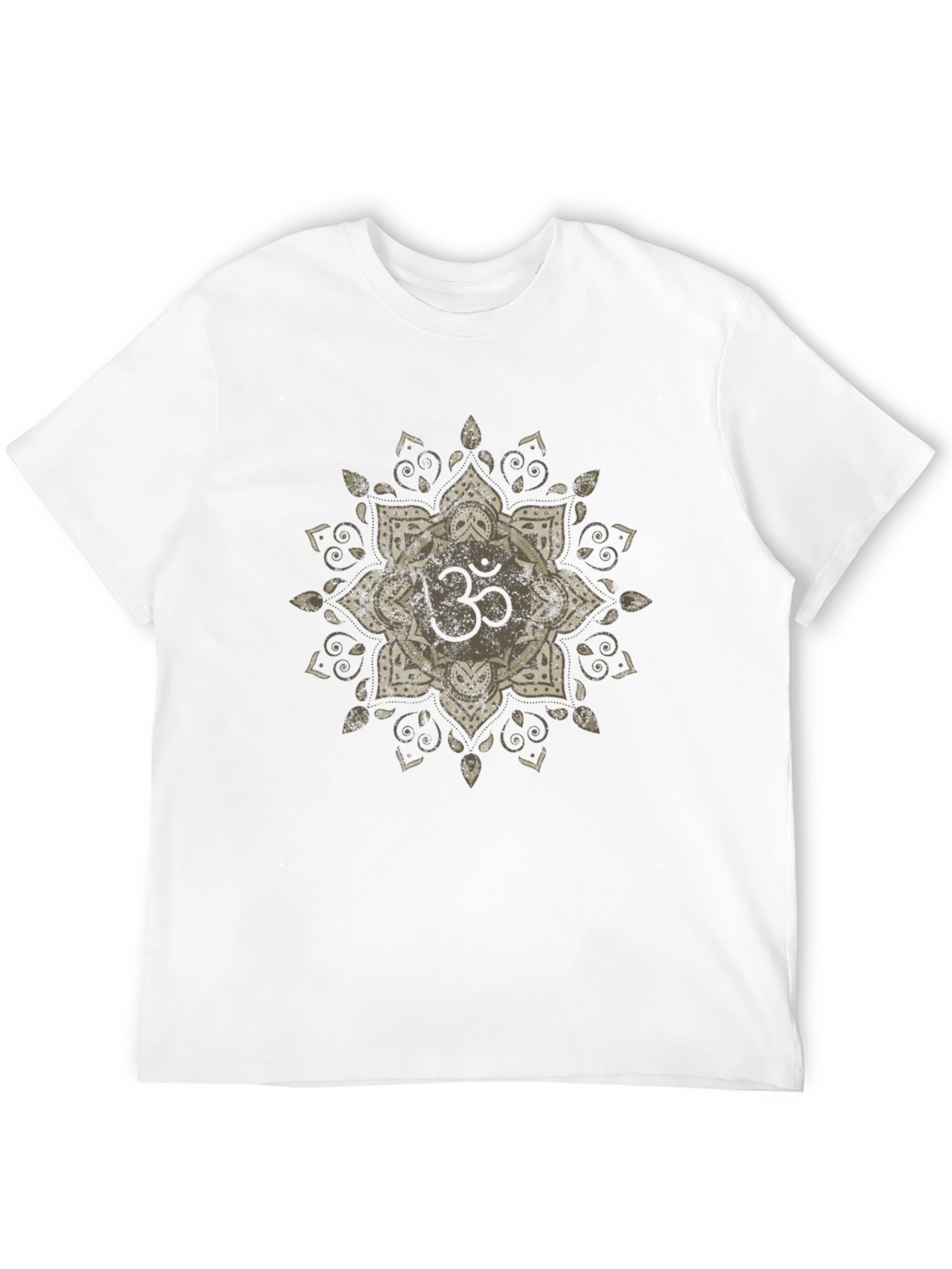 Black Om Mandala T-Shirt - Spiritual Design view 12