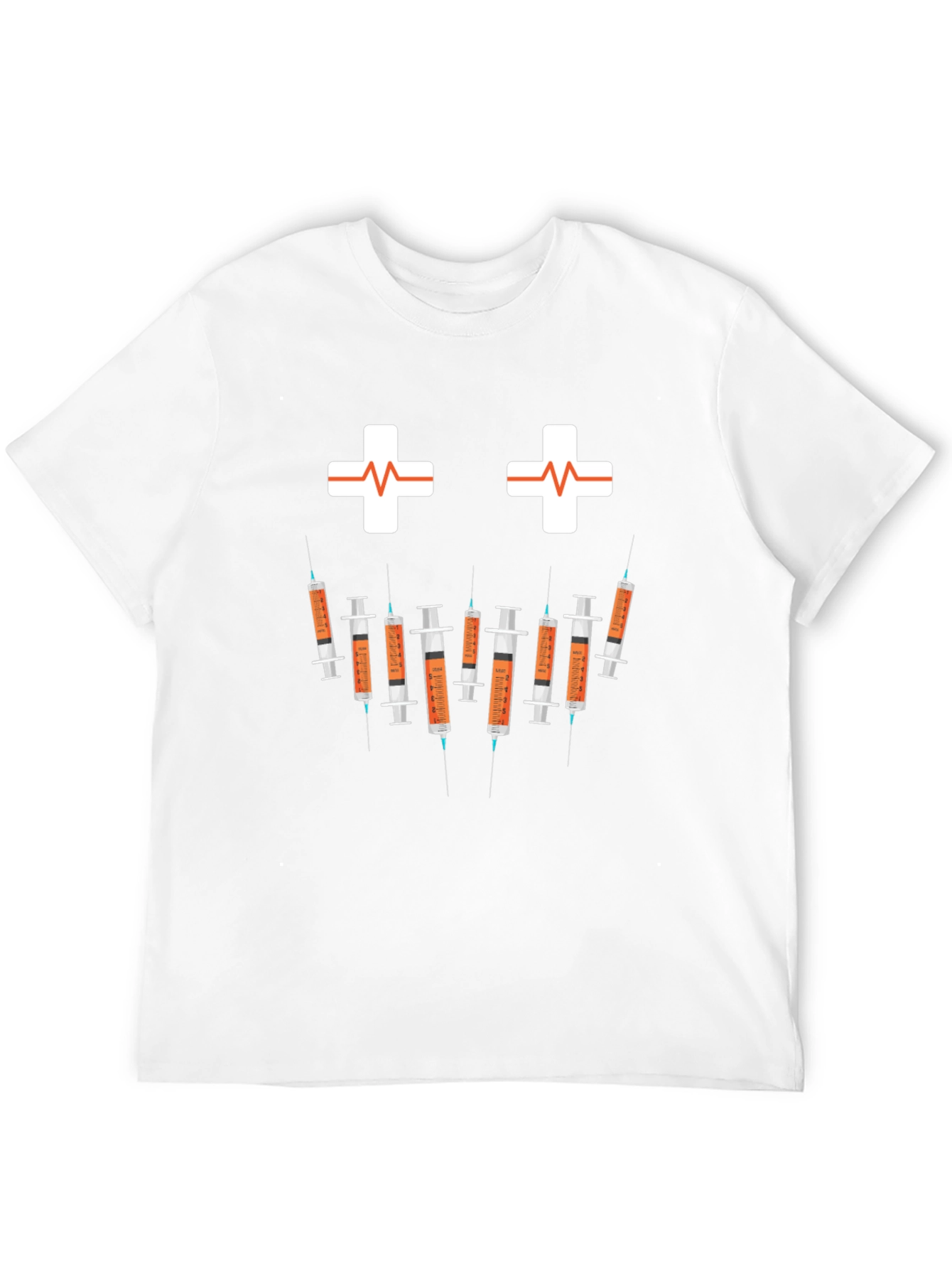 Black Humorous Nurse/Doctor Syringe Graphic T-Shirt view 12