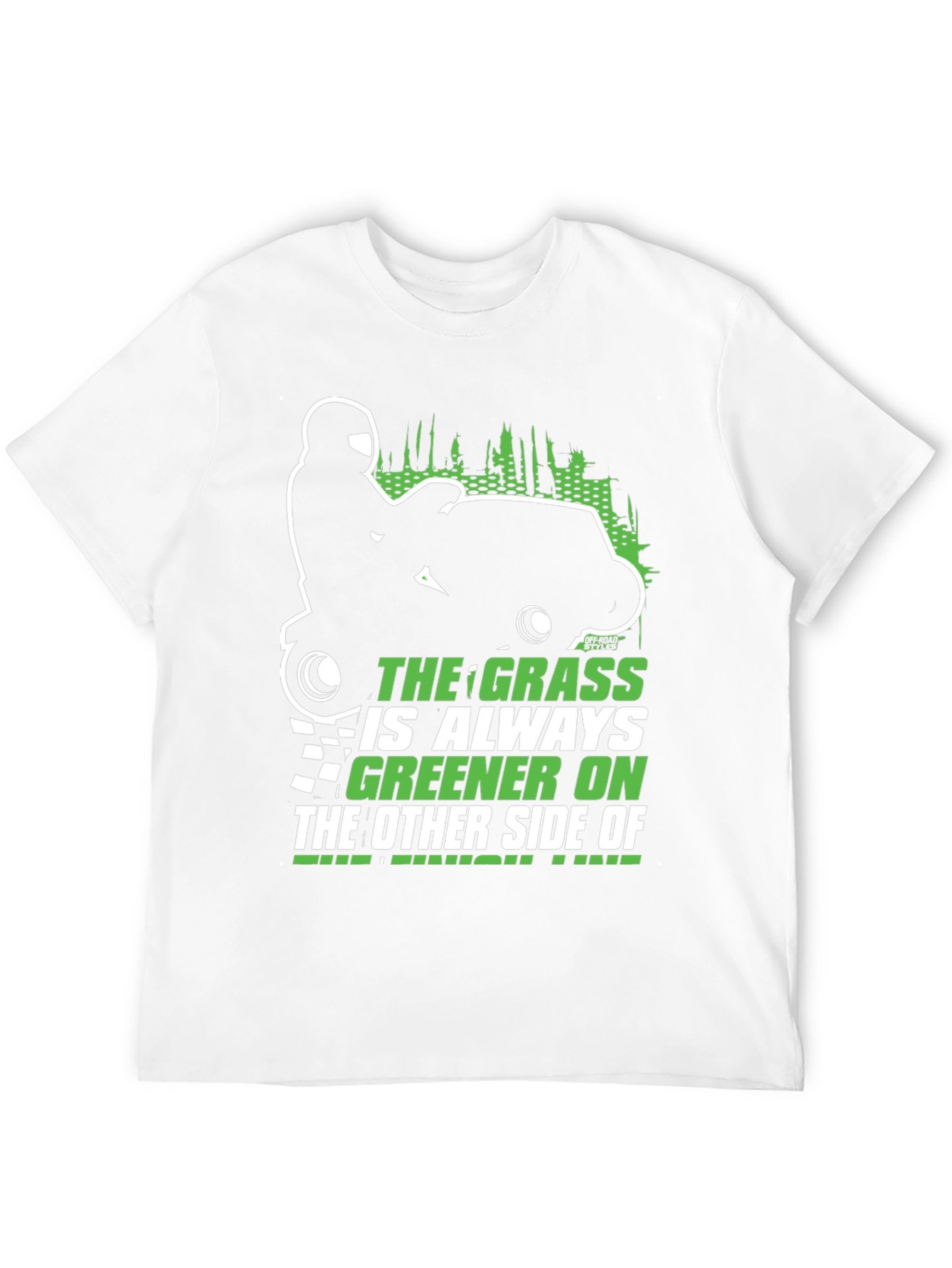 Black The Grass is Always Greener T-Shirt view 12