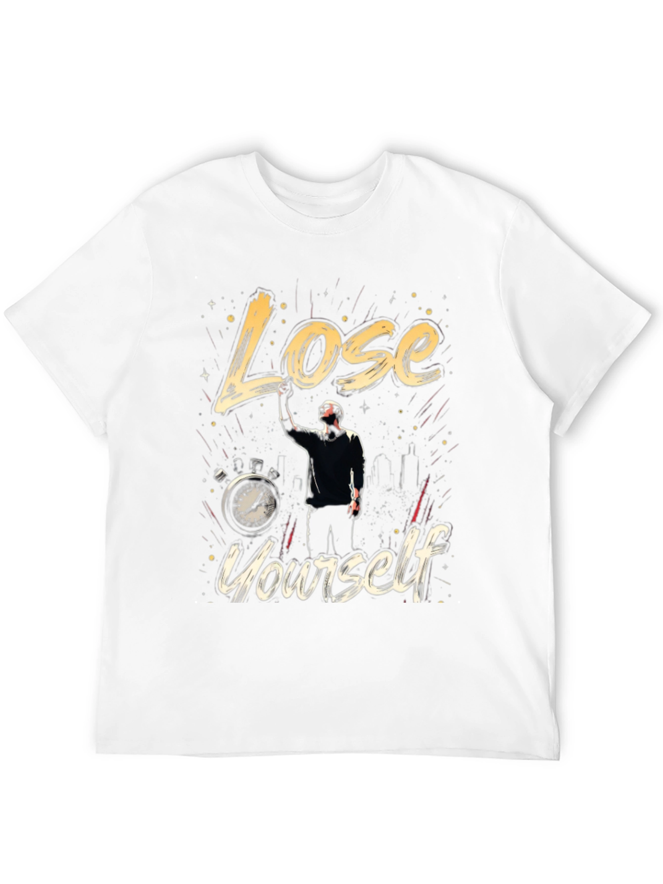Black Lose Yourself Graphic T-Shirt view 12