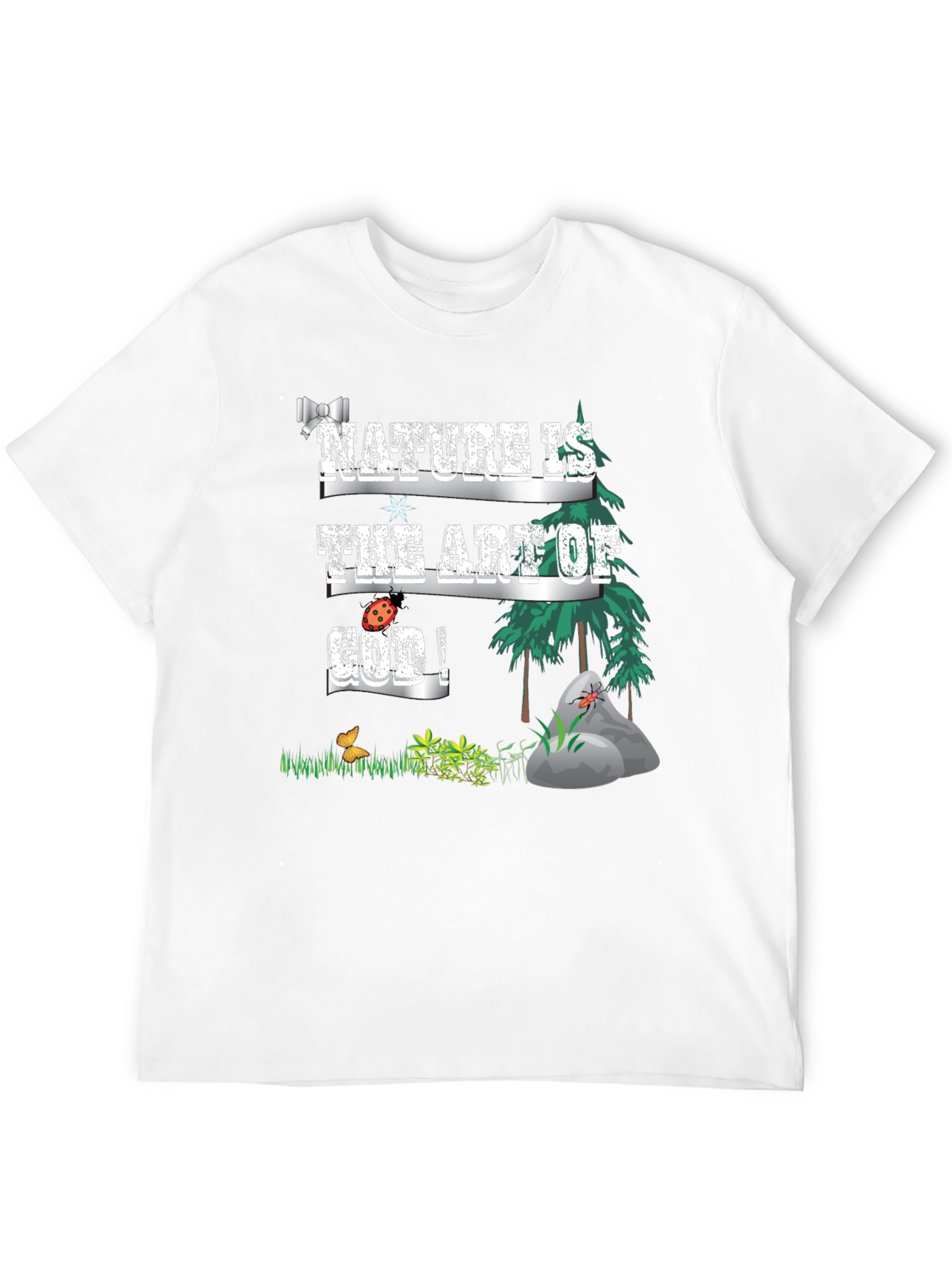 Black Nature Is The Art Of God T-Shirt view 12