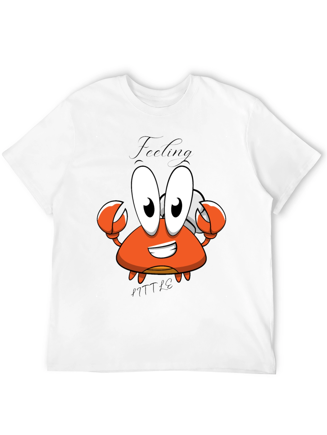 Black Feeling A Little Crabby T-Shirt - Cartoon Crab Tee view 12