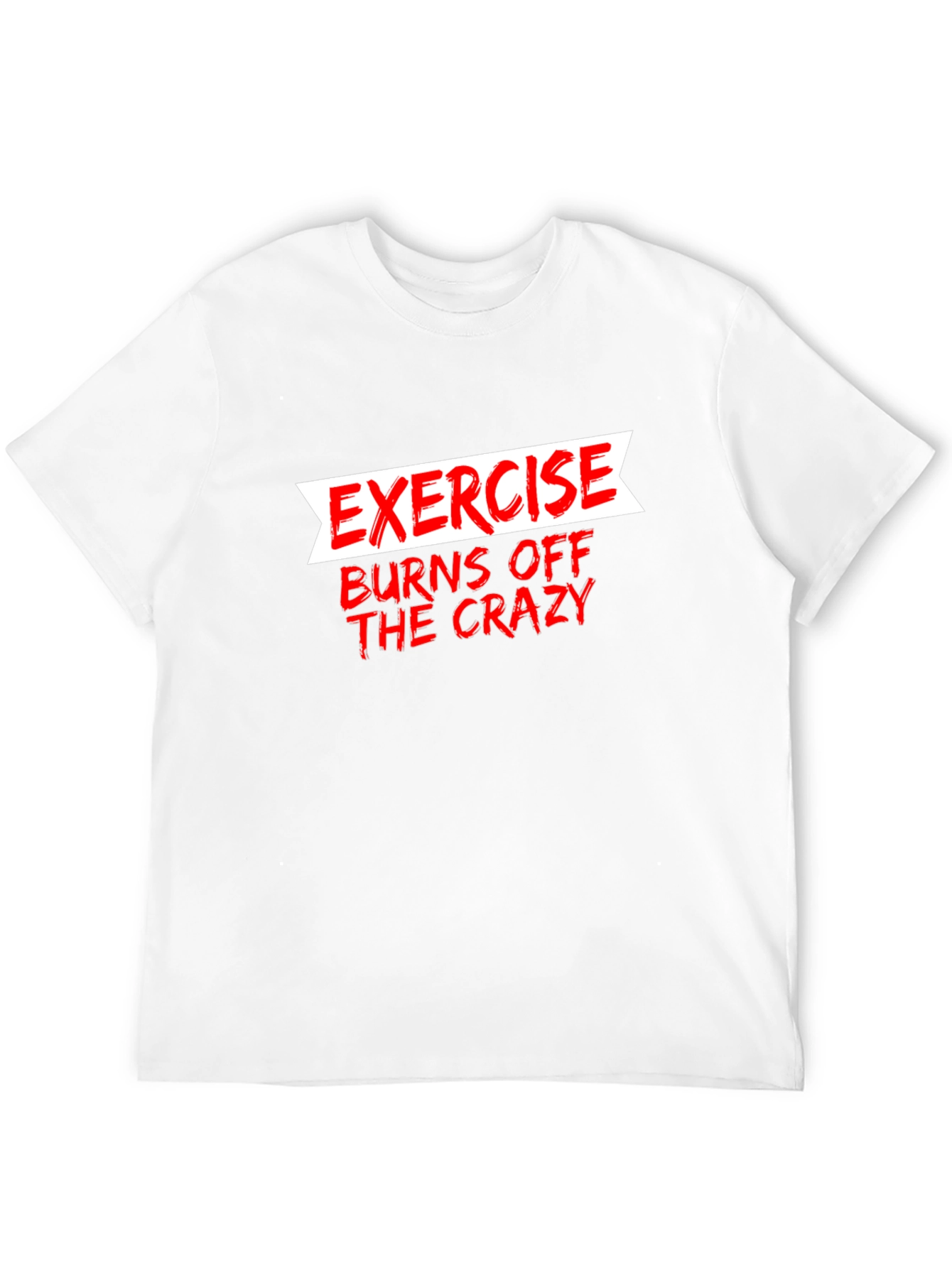 Black Exercise Burns Off The Crazy Graphic Tee view 12