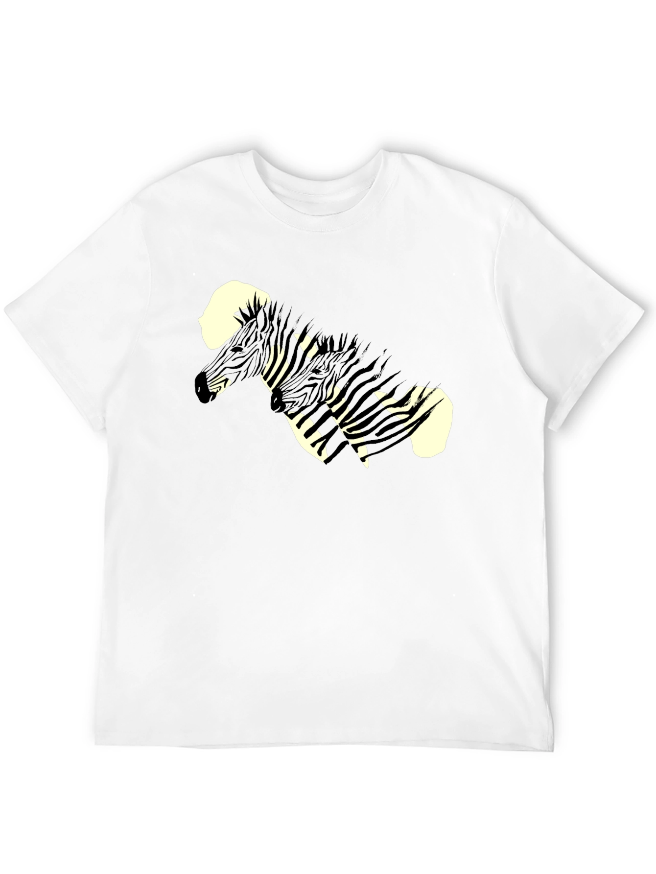 Black Zebra Graphic Print Black Tee view 12