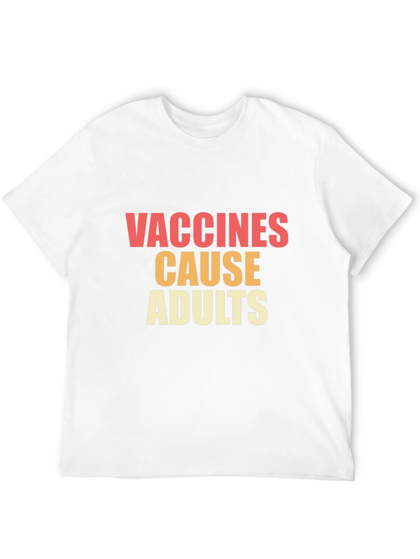 Black Vaccines Cause Adults Graphic Tee view 12
