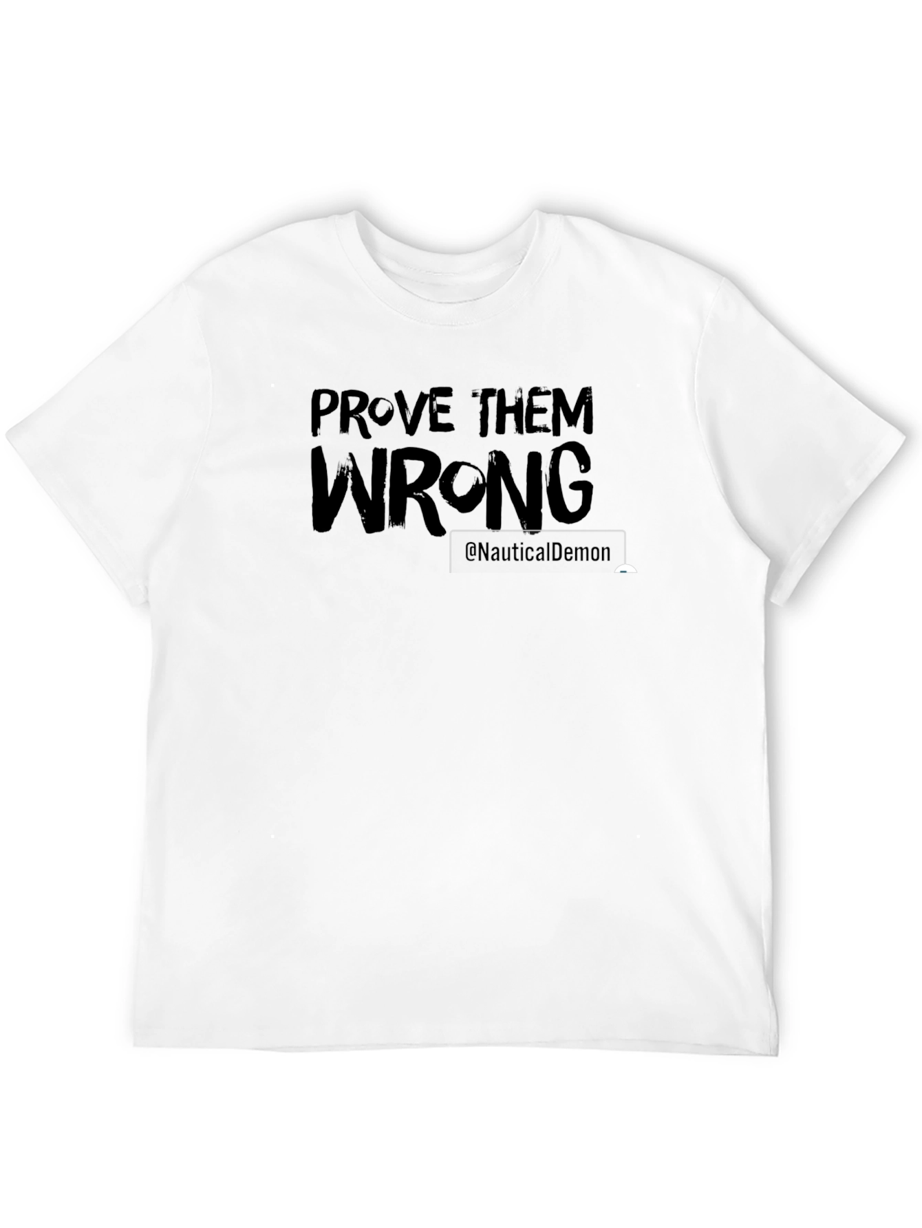 Black Prove Them Wrong Graphic Tee - Mens Casual T-Shirt view 12