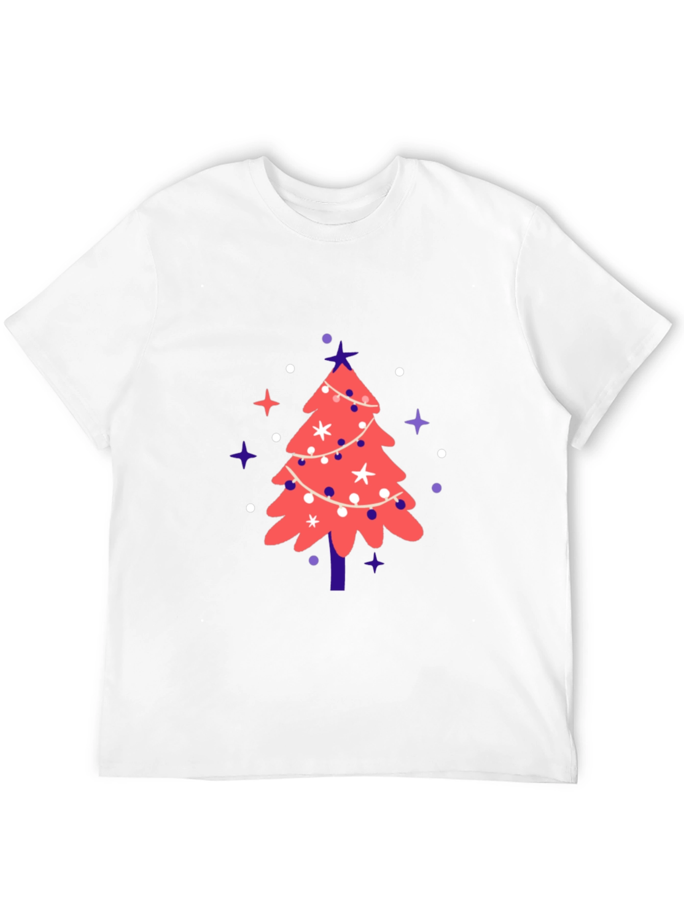 Black Festive Christmas Tree Graphic Tee view 12