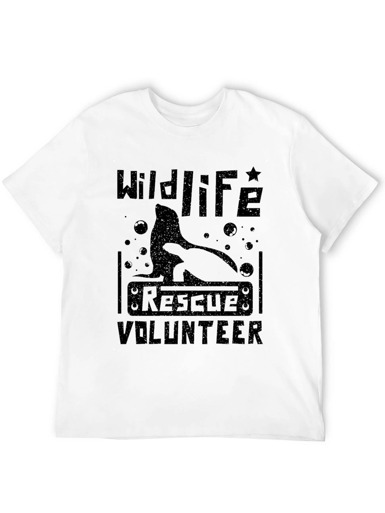 Wildlife Rescue Volunteer Black T-Shirt - 12