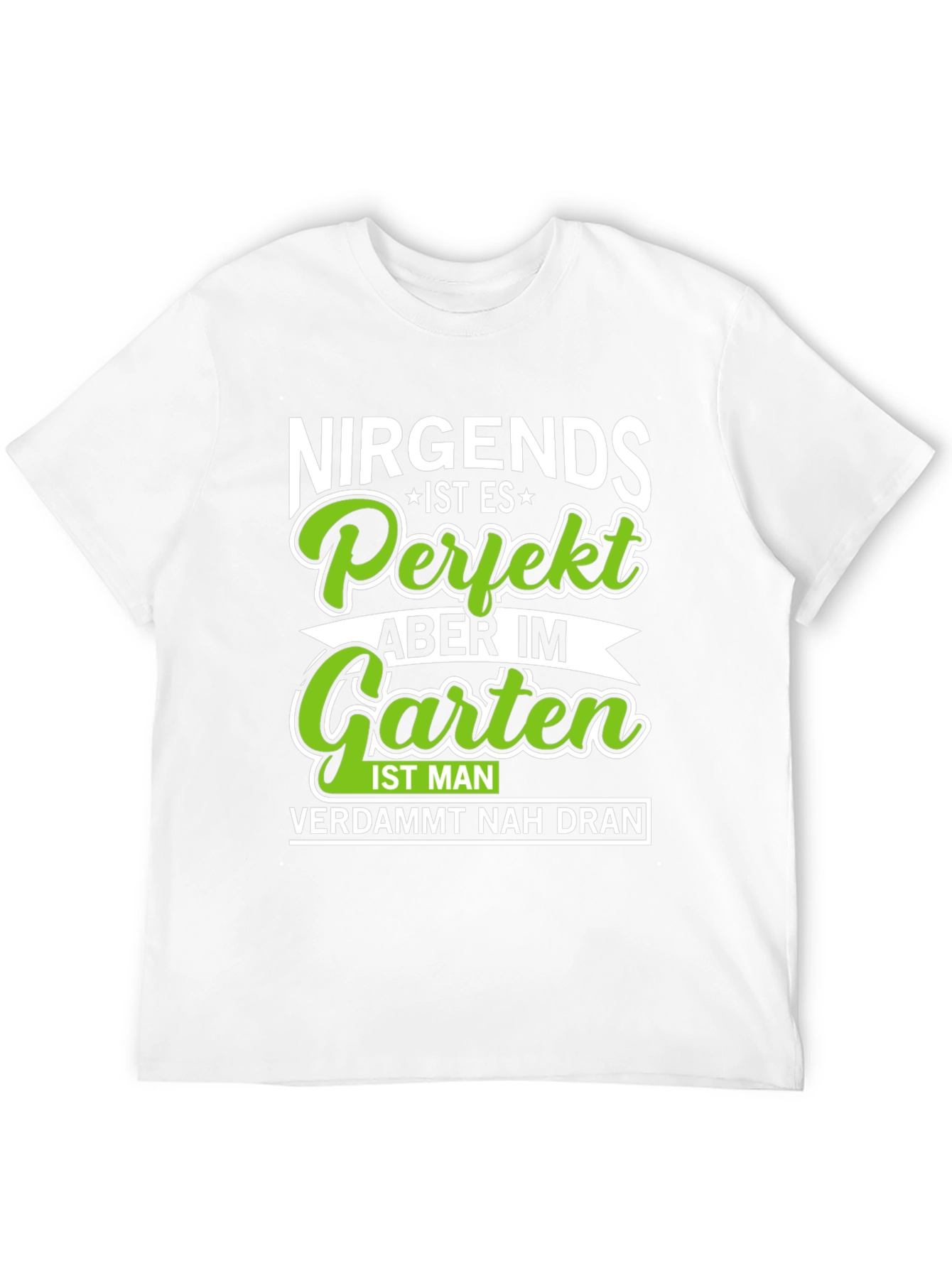 Black Nirgends Perfekt Garten T-Shirt view 12