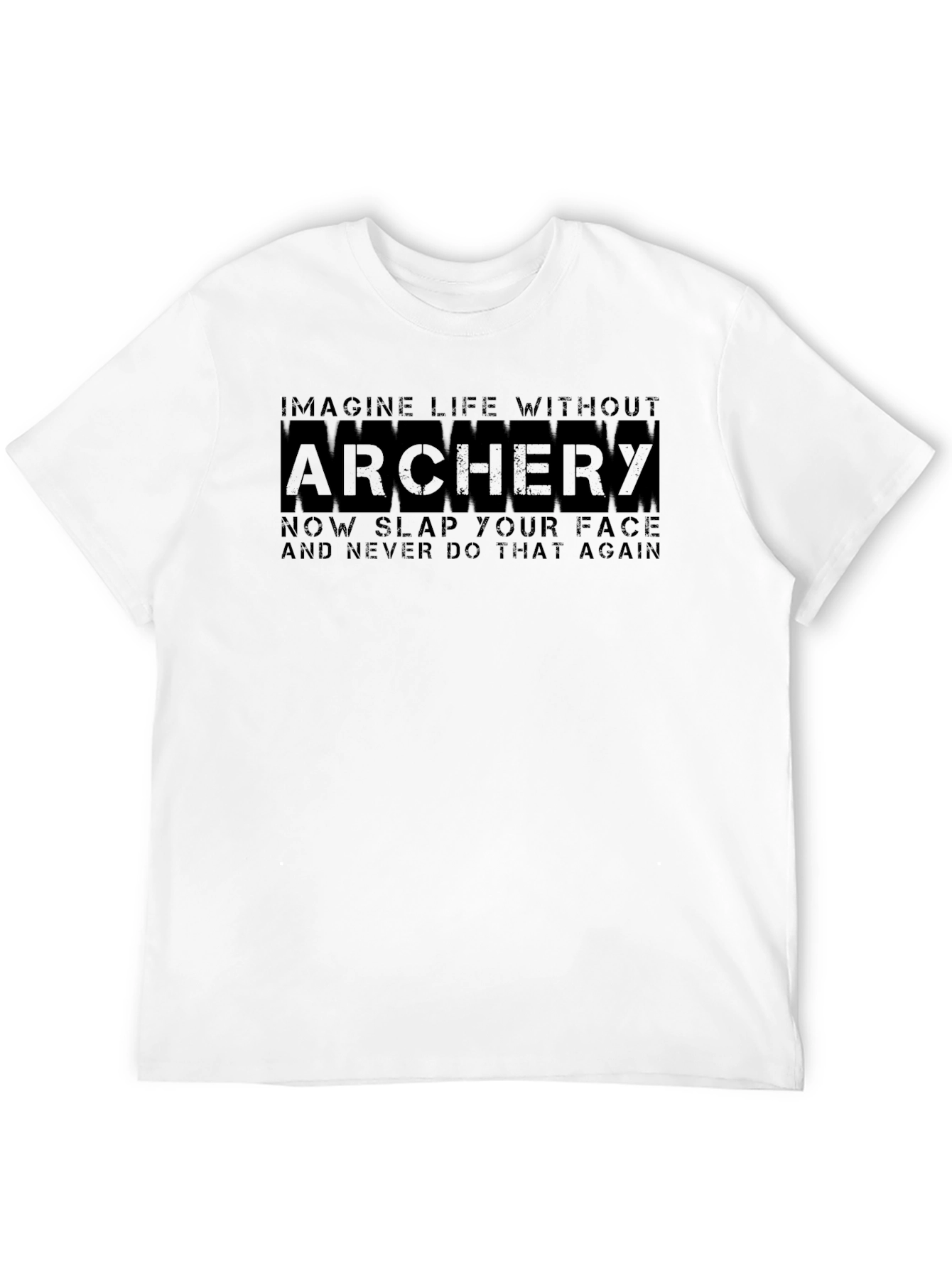 Black Archery T-Shirt: Imagine Life Without Archery view 12