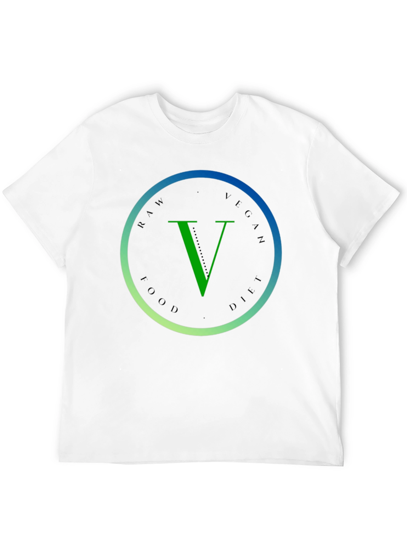 Black Raw Vegan Food Diet T-Shirt view 12