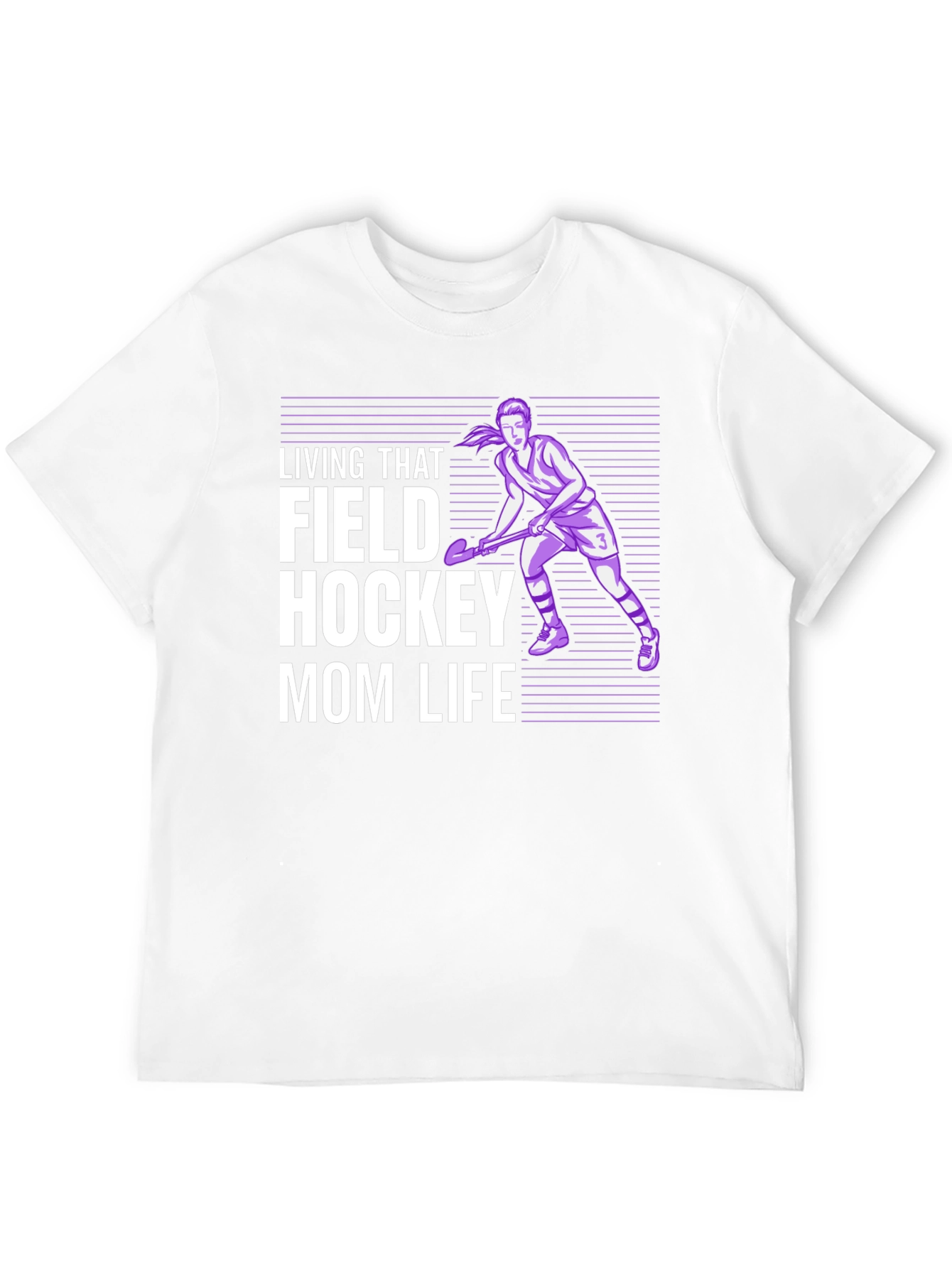 Black Field Hockey Mom Life Graphic Tee view 12
