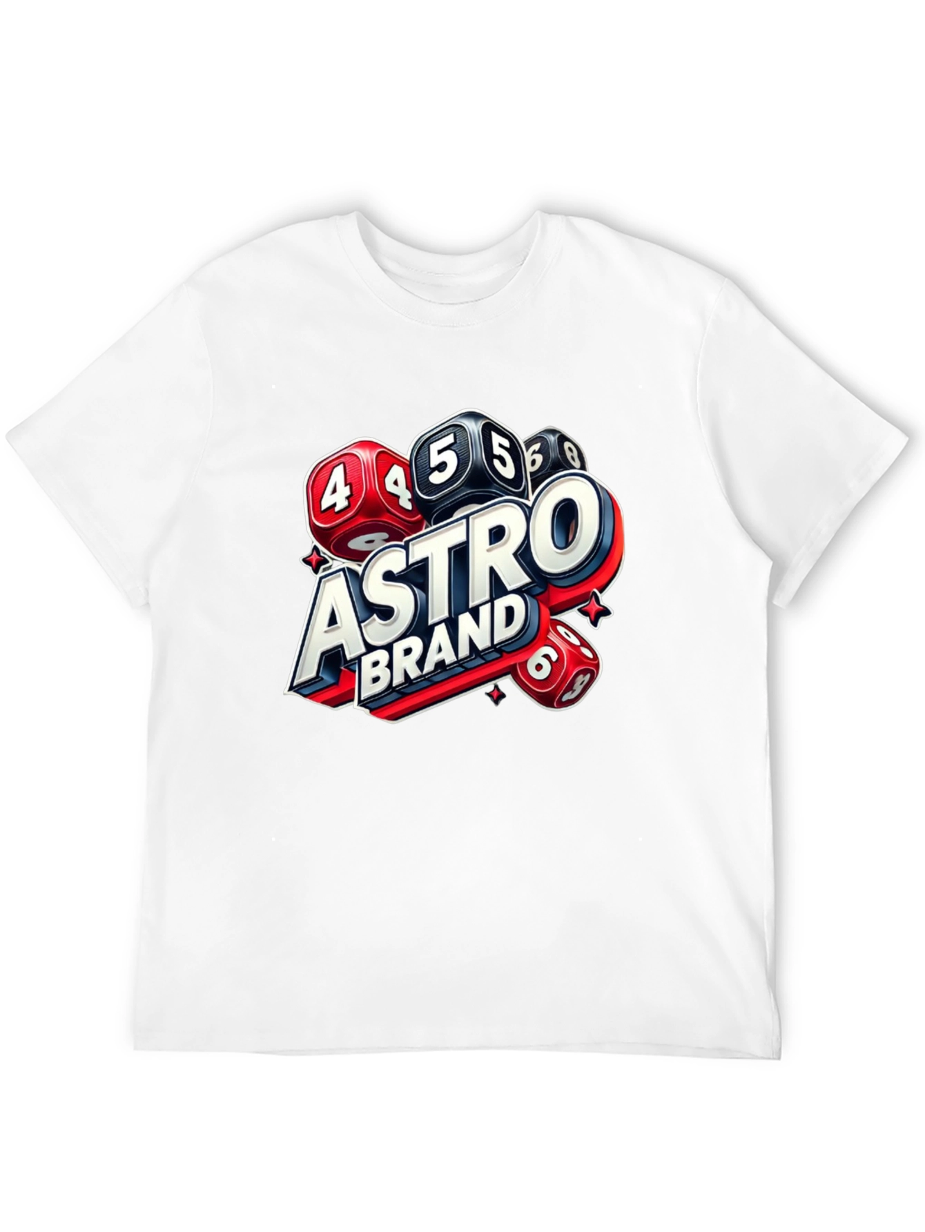 Black Astro Brand Dice Graphic T-Shirt view 12
