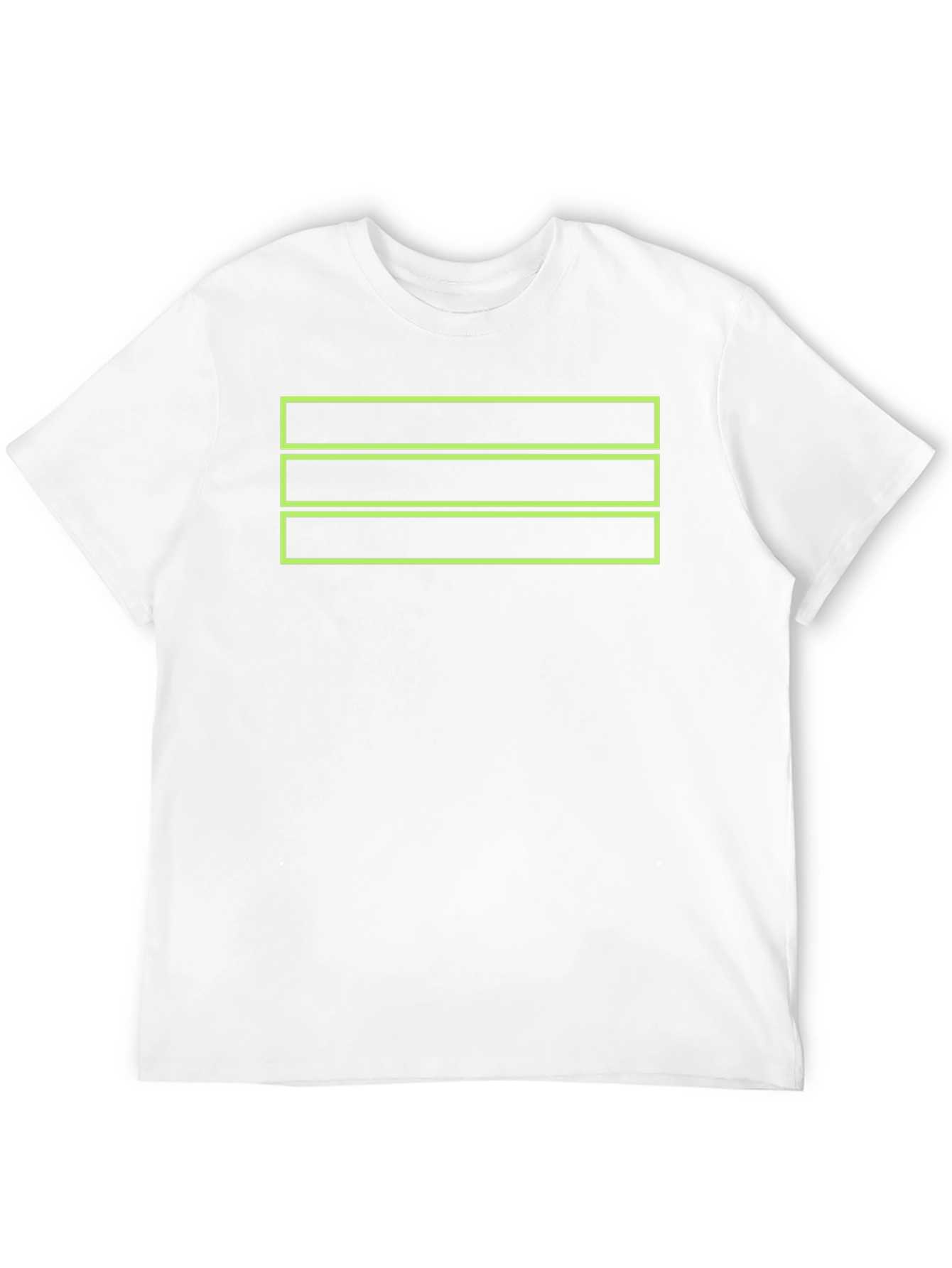 Black Black Tee with Green Box Design view 12