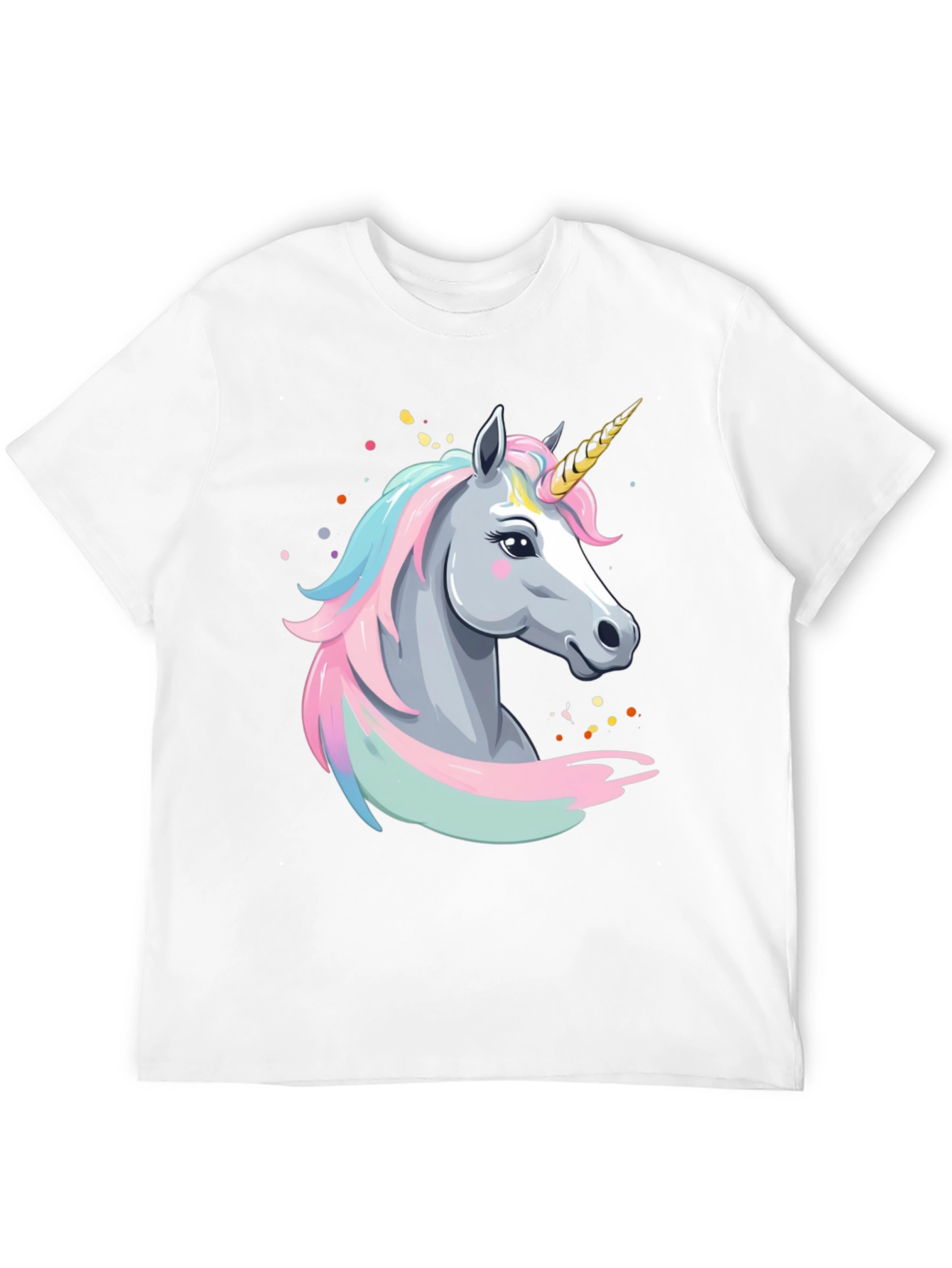 Black Unicorn Graphic T-Shirt - Black Cotton Tee view 12
