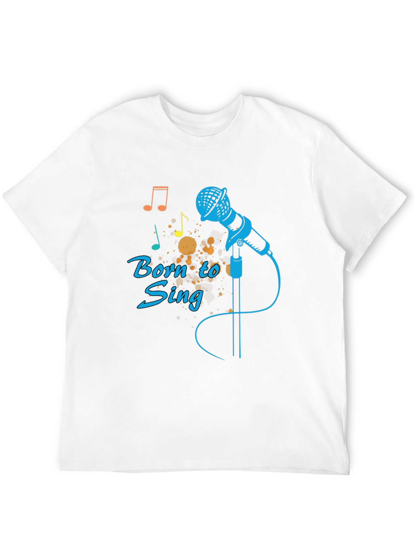 Black Born to Sing Black Graphic Tee view 12