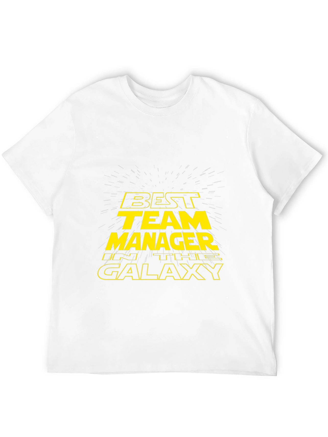 Black Best Team Manager in the Galaxy T-Shirt view 12