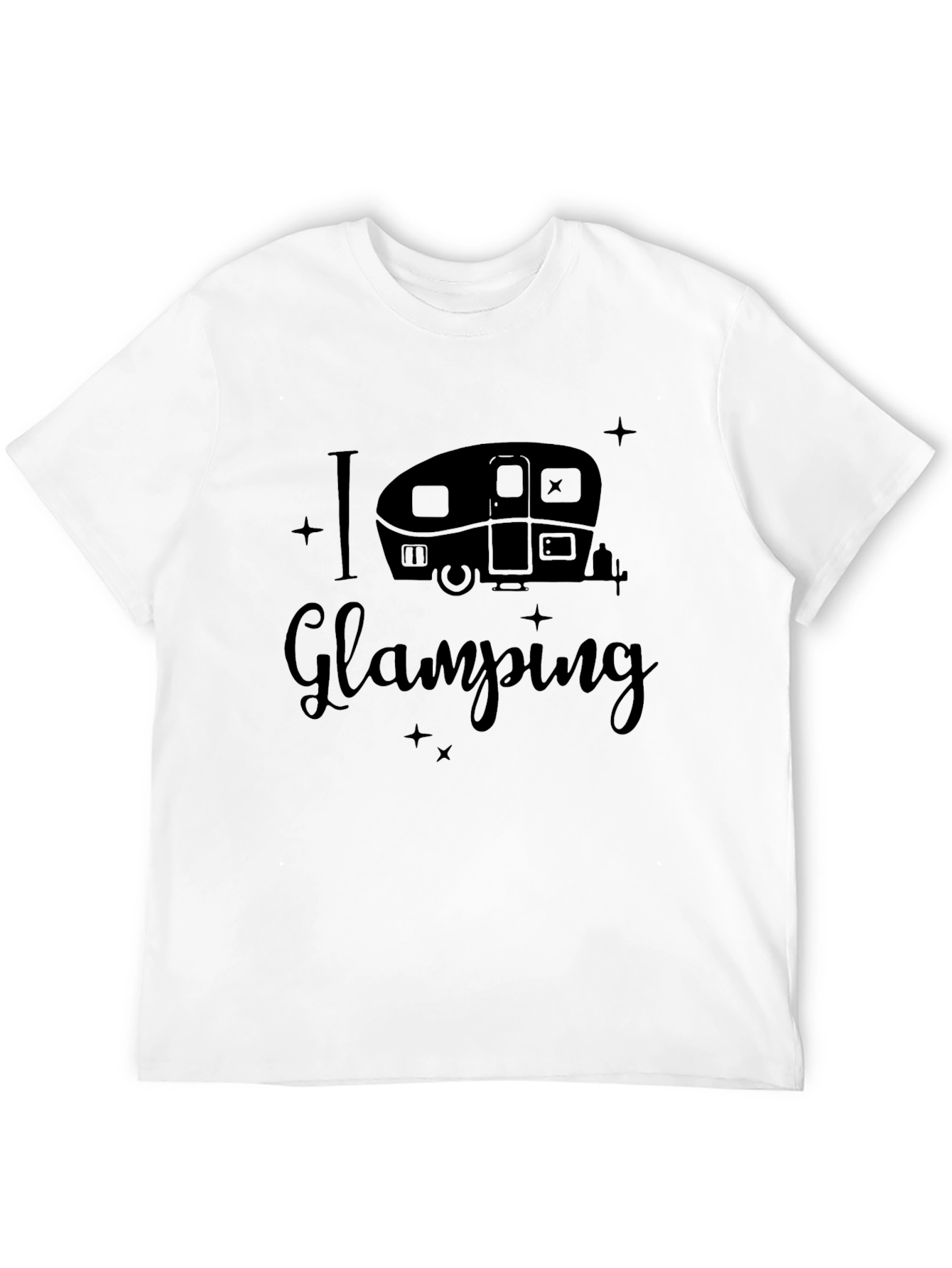 Black I Heart Glamping Black T-Shirt view 12