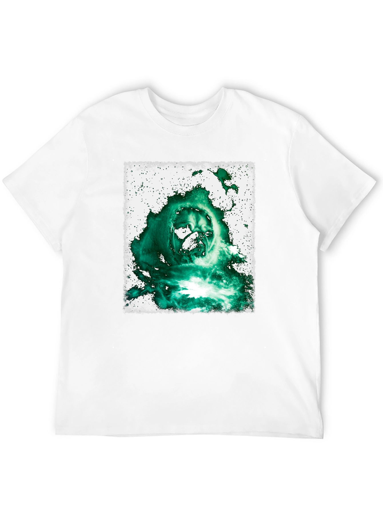 Black Pug Wizard Graphic T-Shirt - Black Cotton Tee view 12