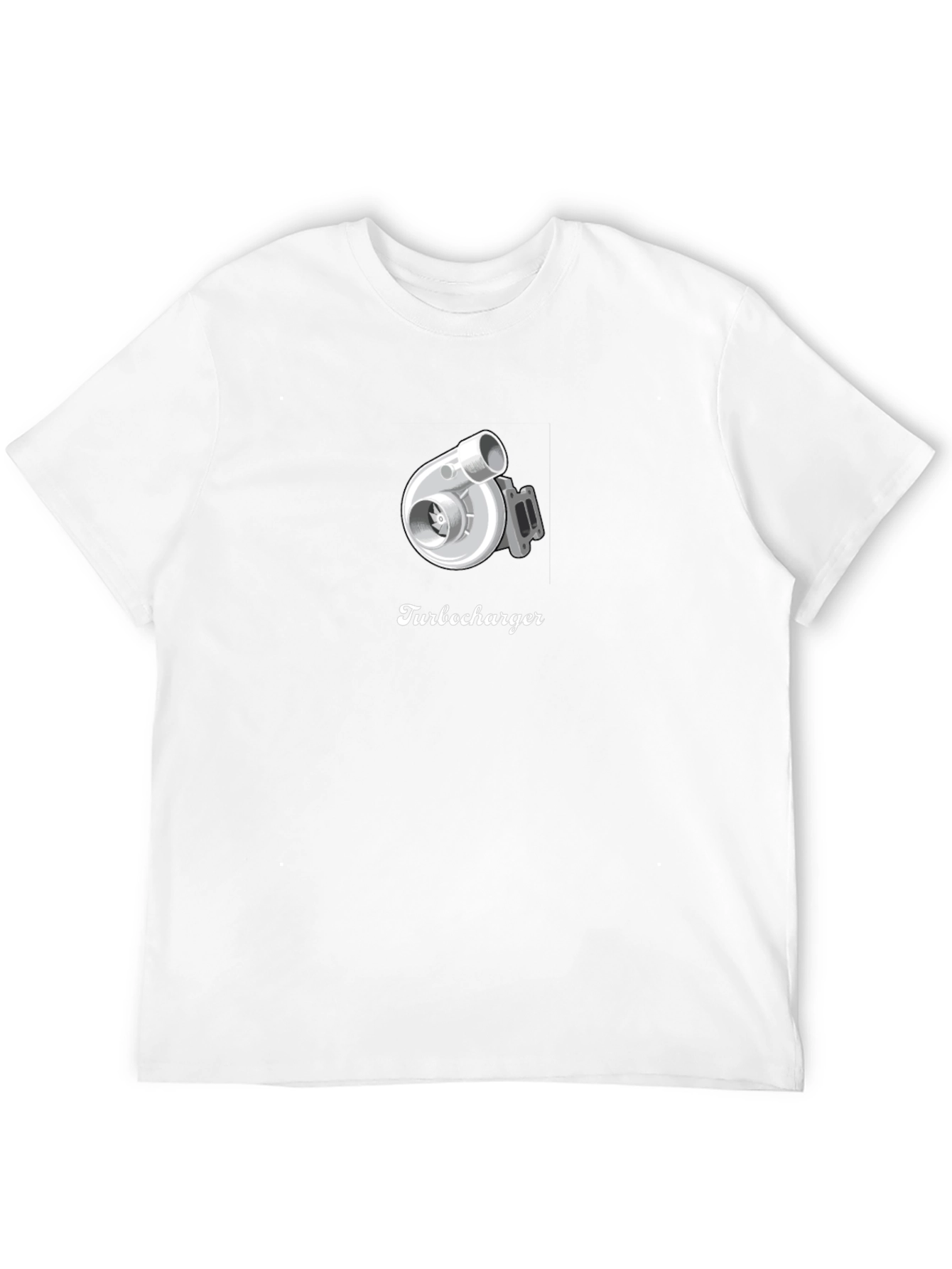 Black Turbocharger Graphic T-Shirt - Cool Automotive Design view 12