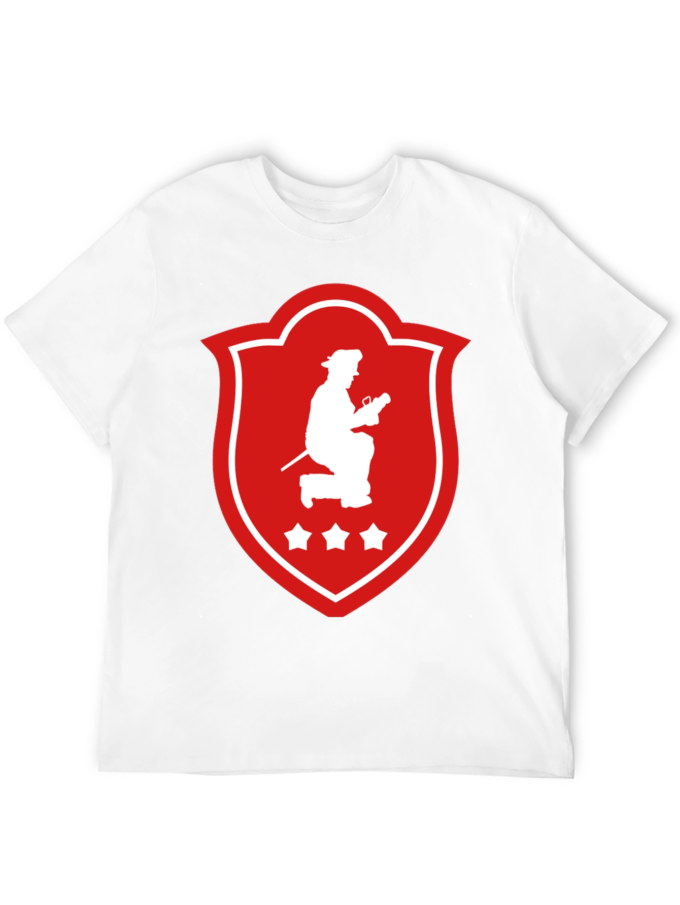 Black Firefighter Graphic T-Shirt view 12