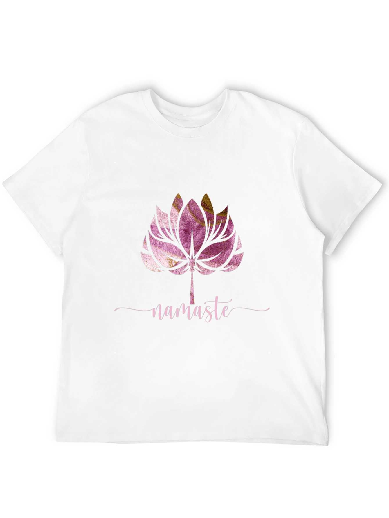 Black Namaste Lotus Graphic Tee - Yoga Inspired Design view 12
