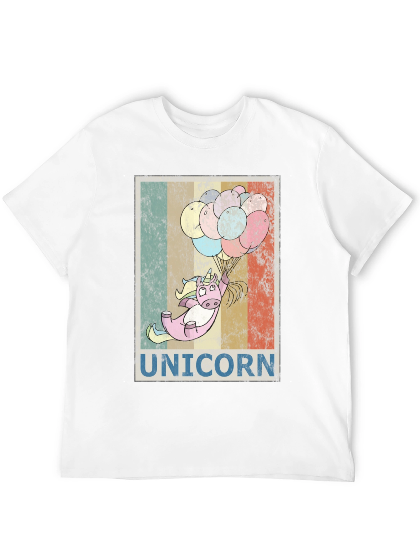 Black Unicorn Balloons Graphic Tee - Black Cotton Blend view 12