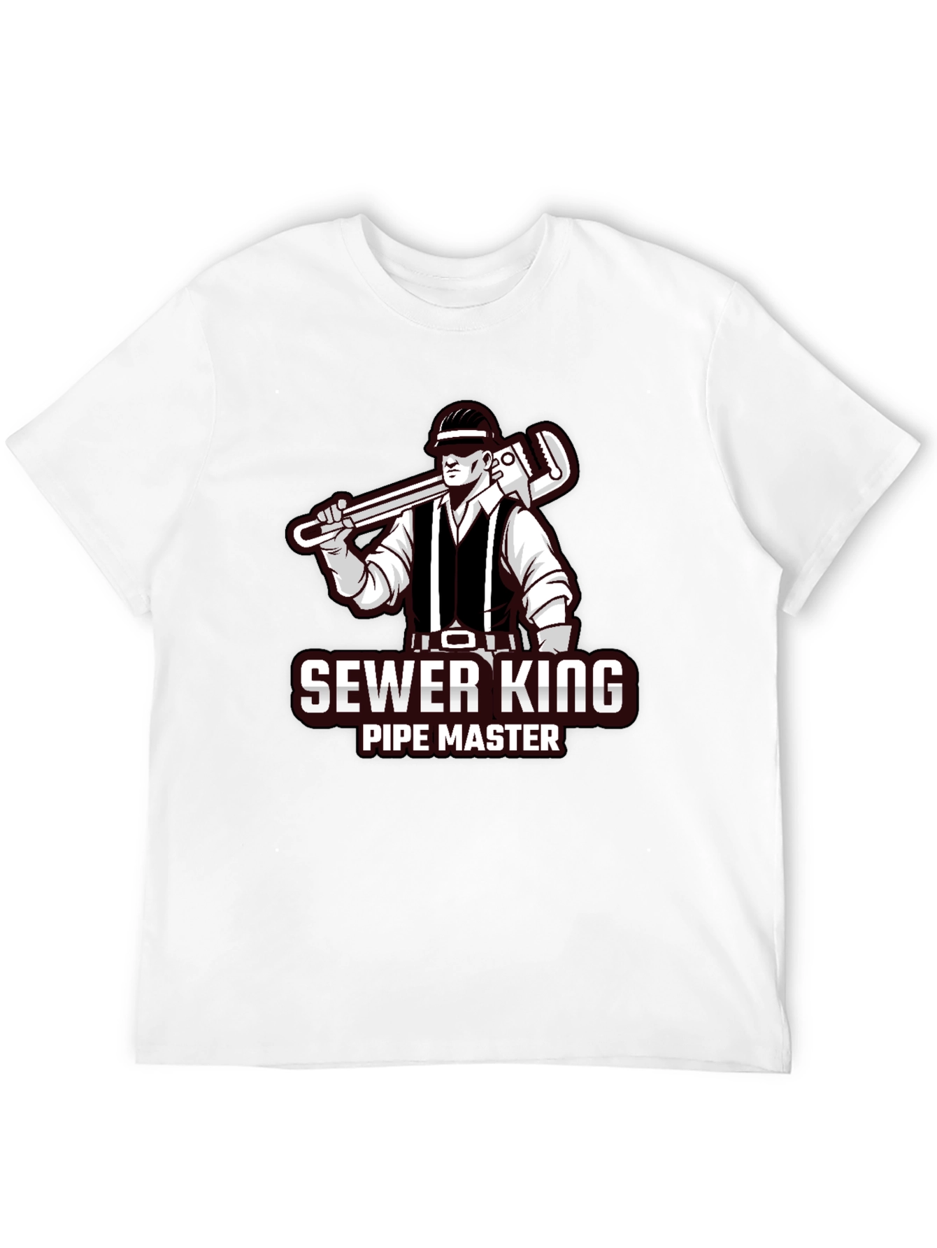 Black Sewer King Pipe Master Graphic Tee view 12