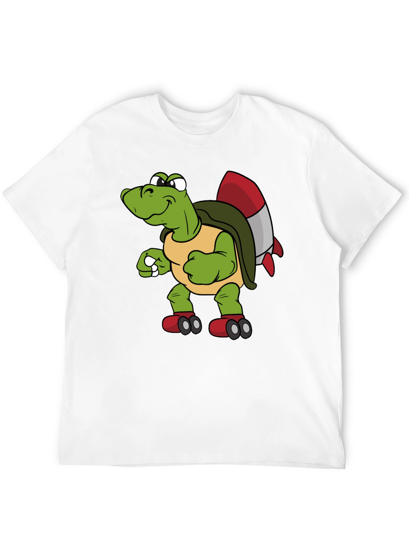 Black Turtle Rocket Shirt - Unique Cartoon Tee view 12