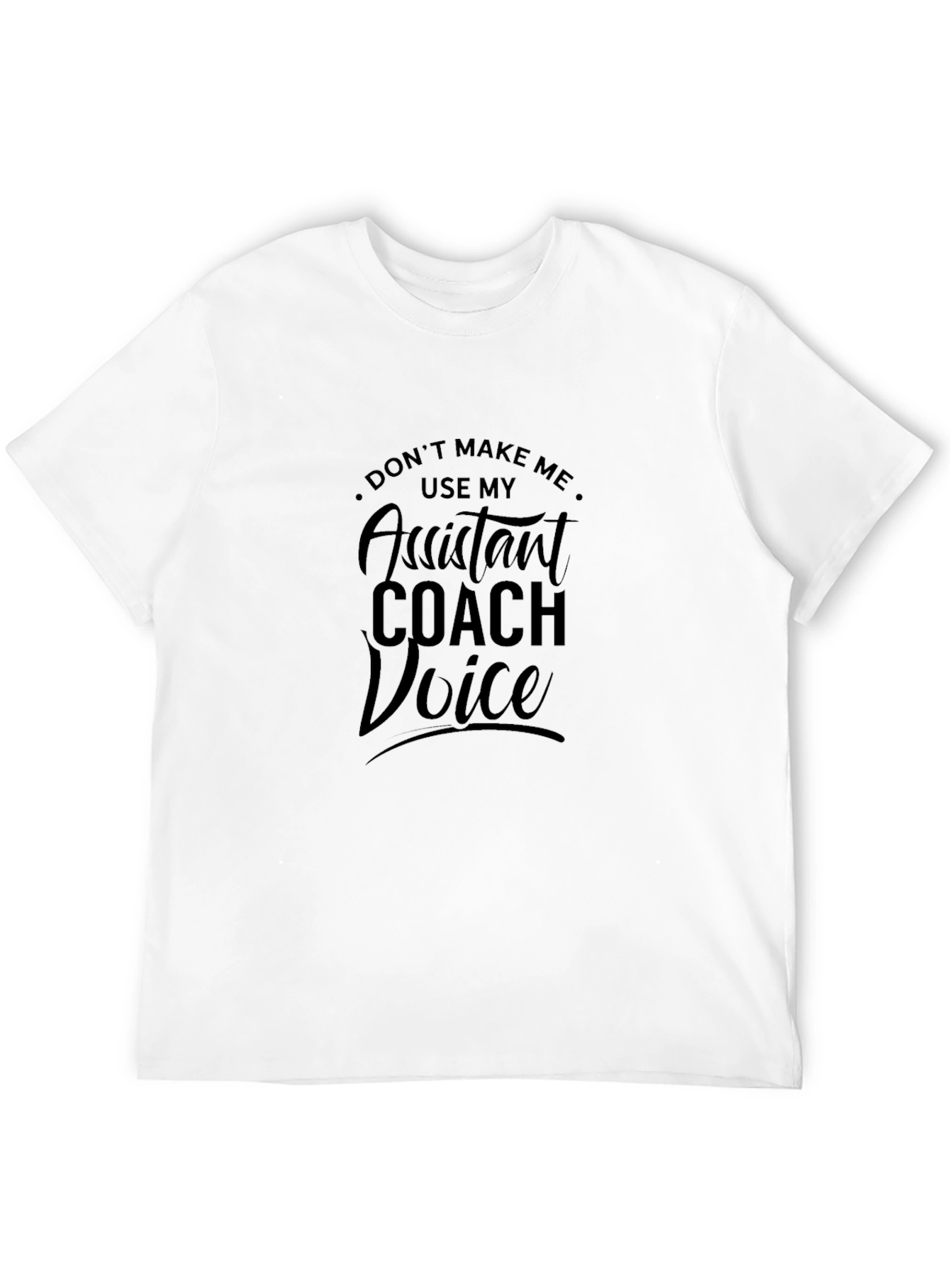 Black Assistant Coach Voice Black T-Shirt view 12