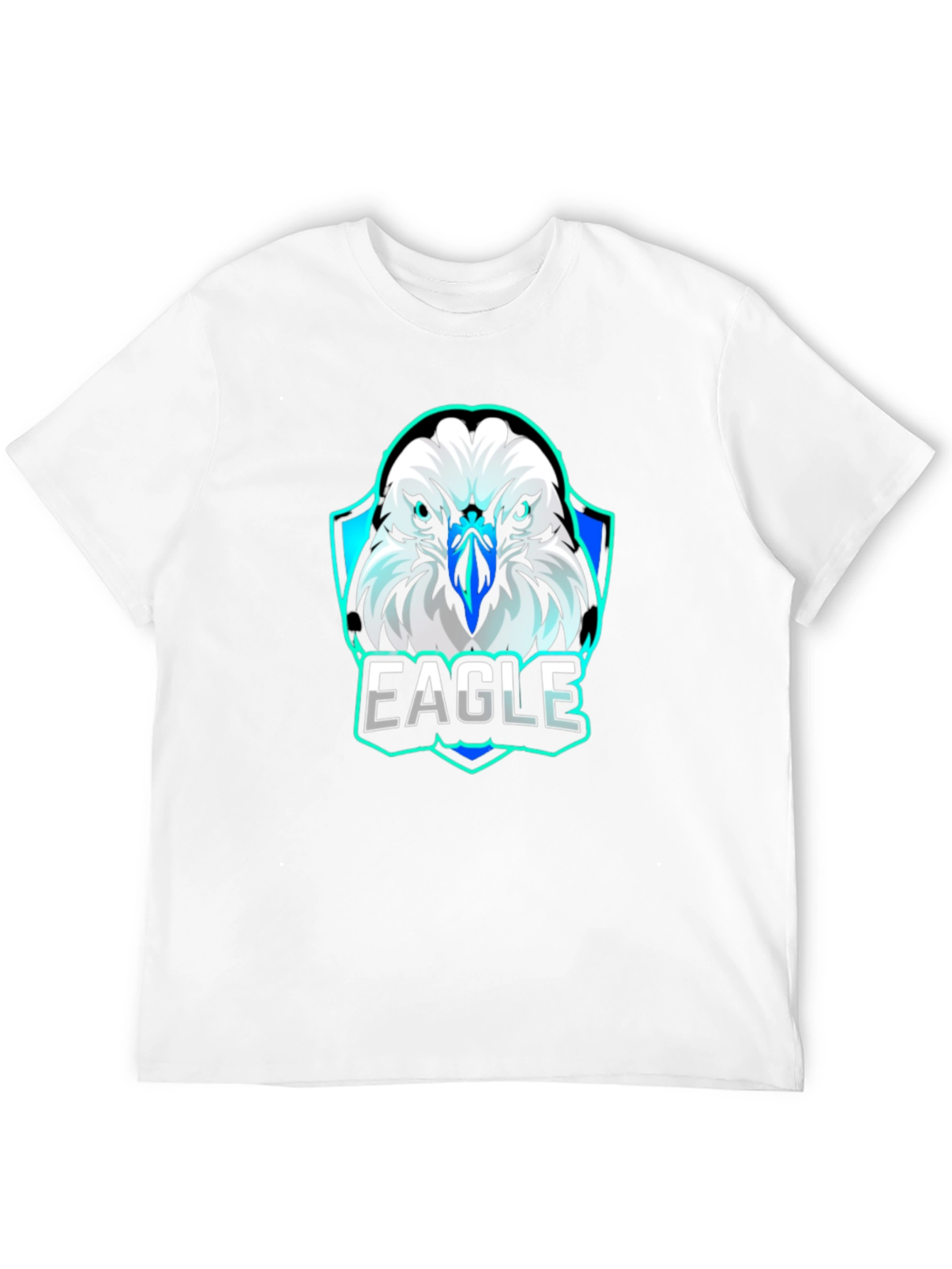 Black Eagle Graphic Print Crew Neck Tee - Cool Streetwear Style view 12