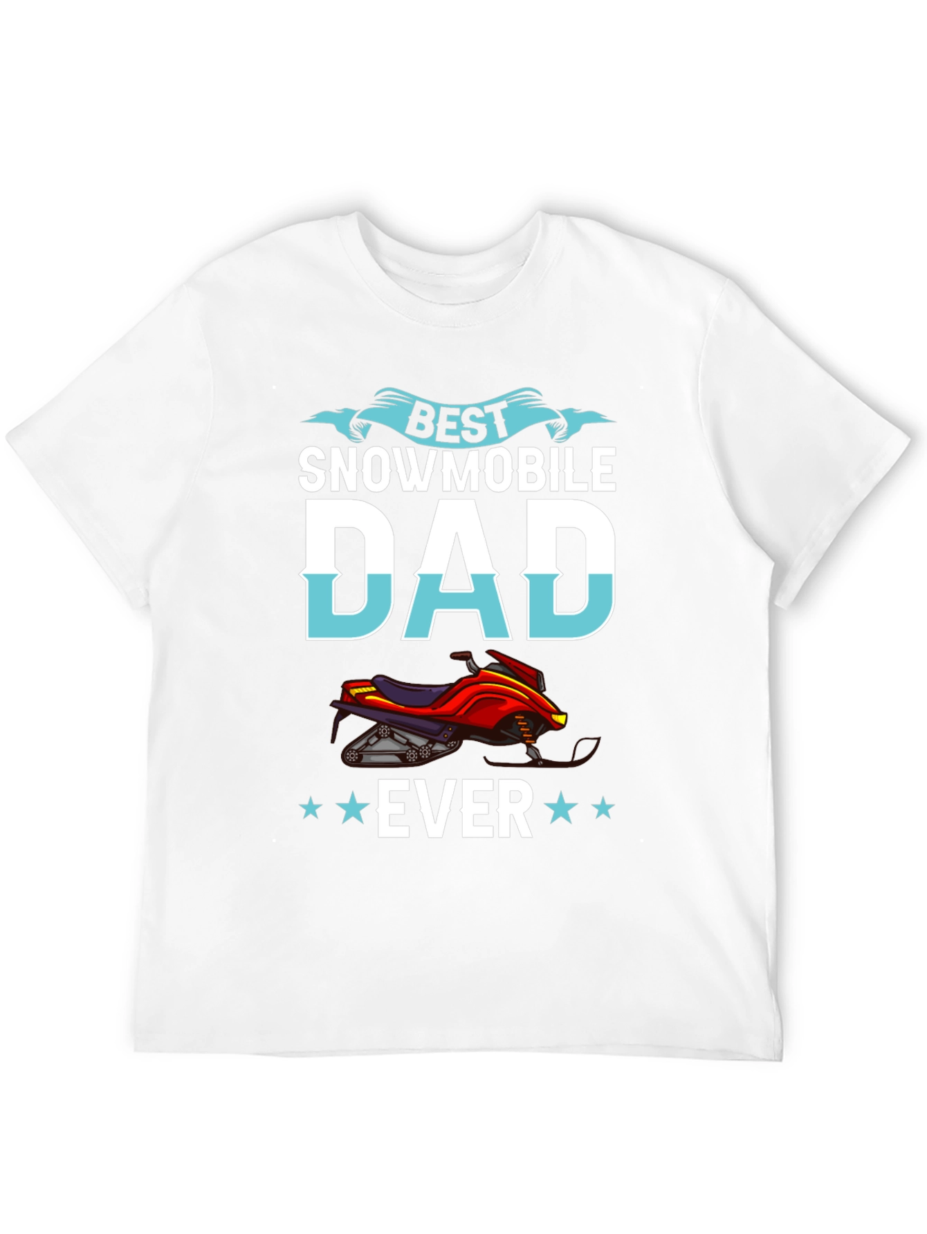 Black Best Snowmobile Dad Ever T-Shirt - Unique Gift view 12