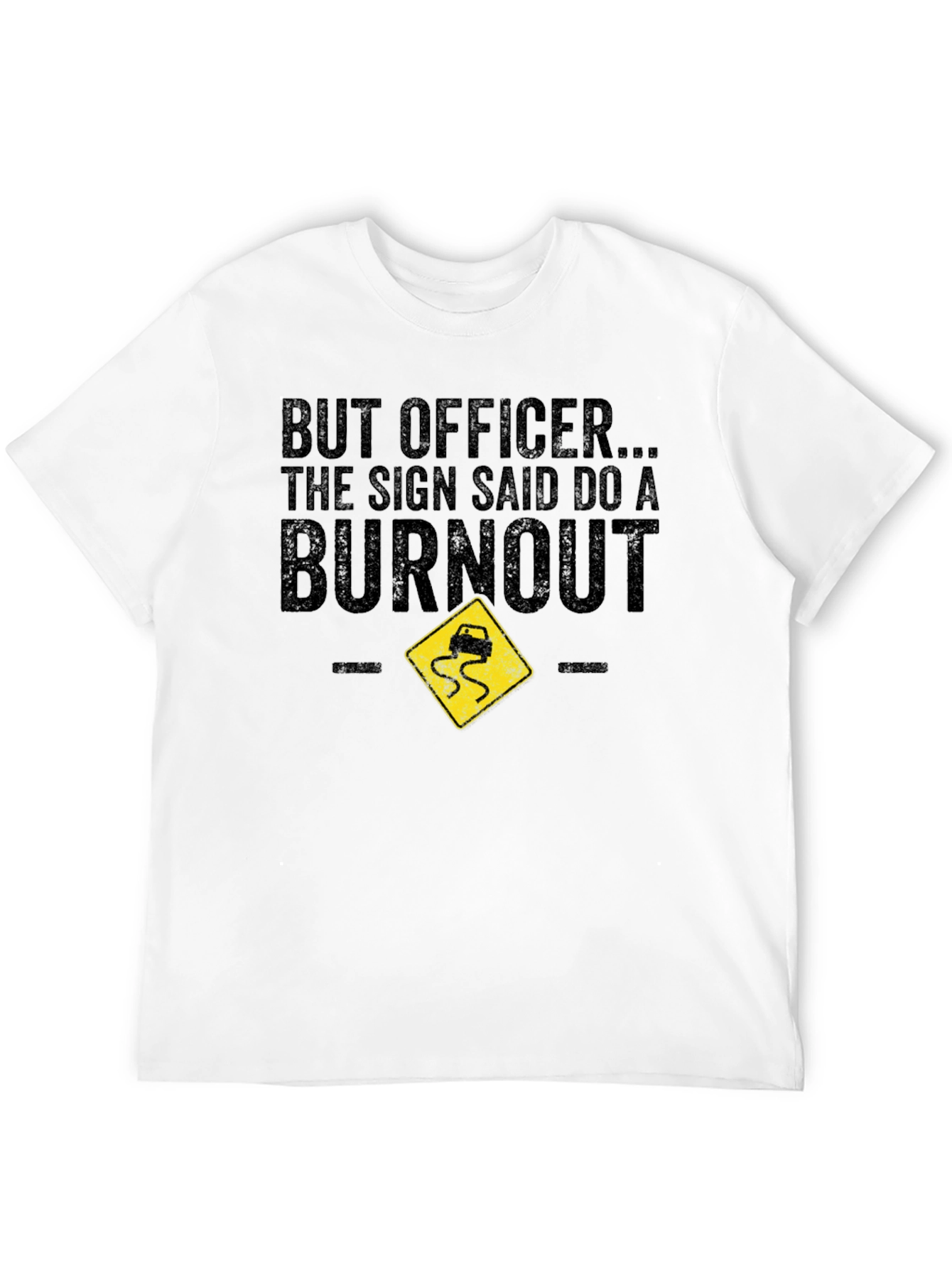 Black But Officer Burnout Graphic Tee view 12