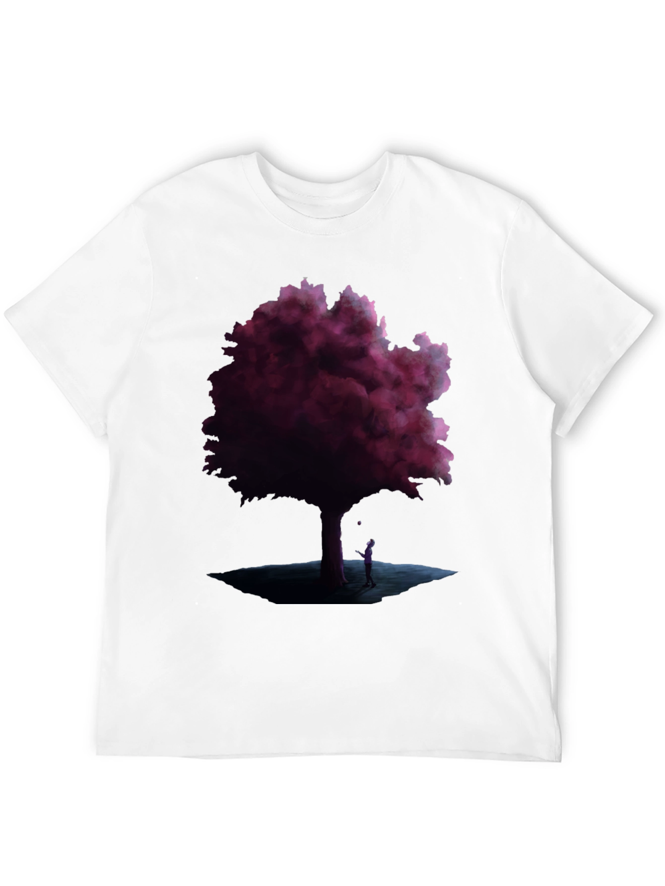 Mystic Tree Graphic Tee - Black Cotton Blend - 12