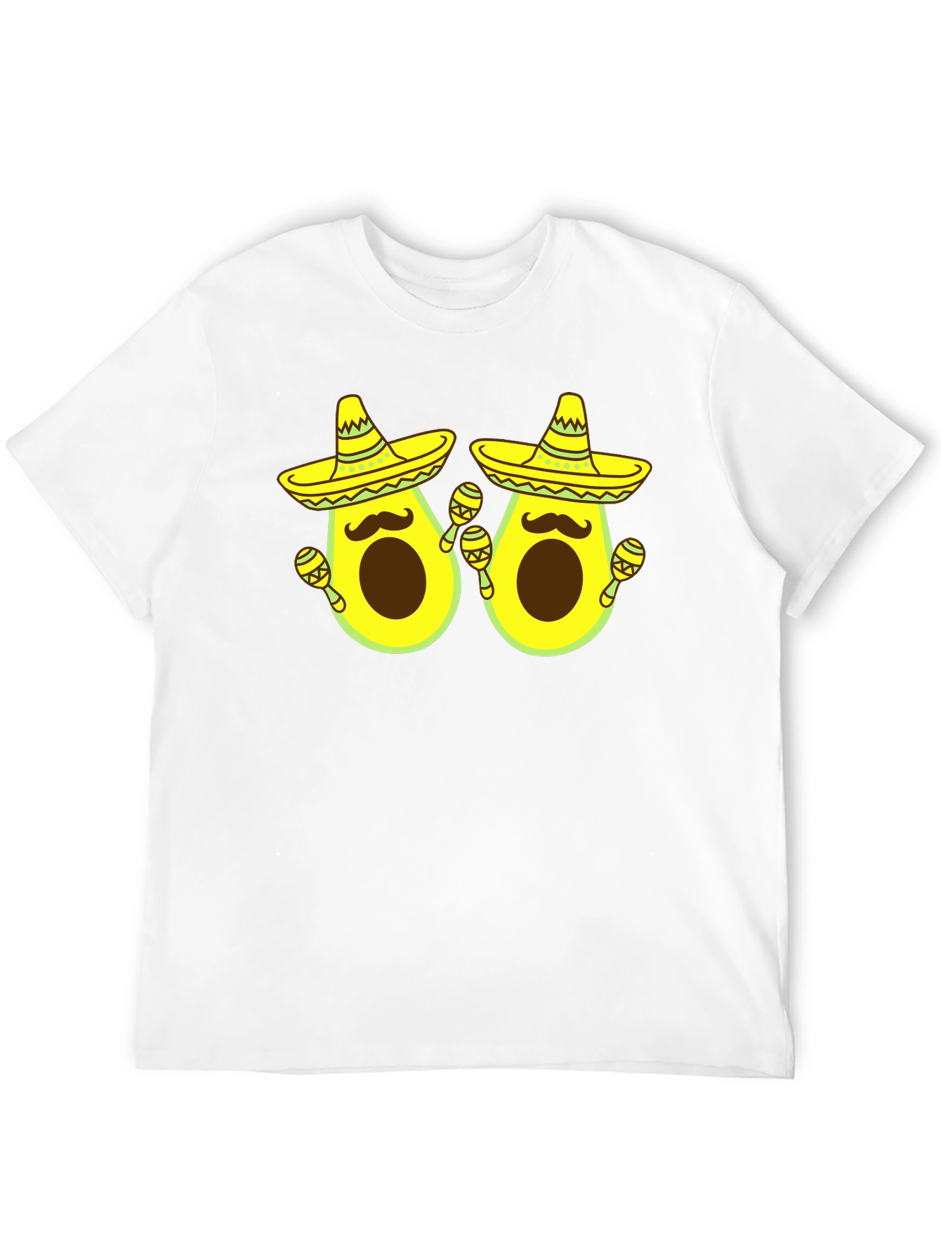 Black Funny Avocado Fiesta T-Shirt view 12