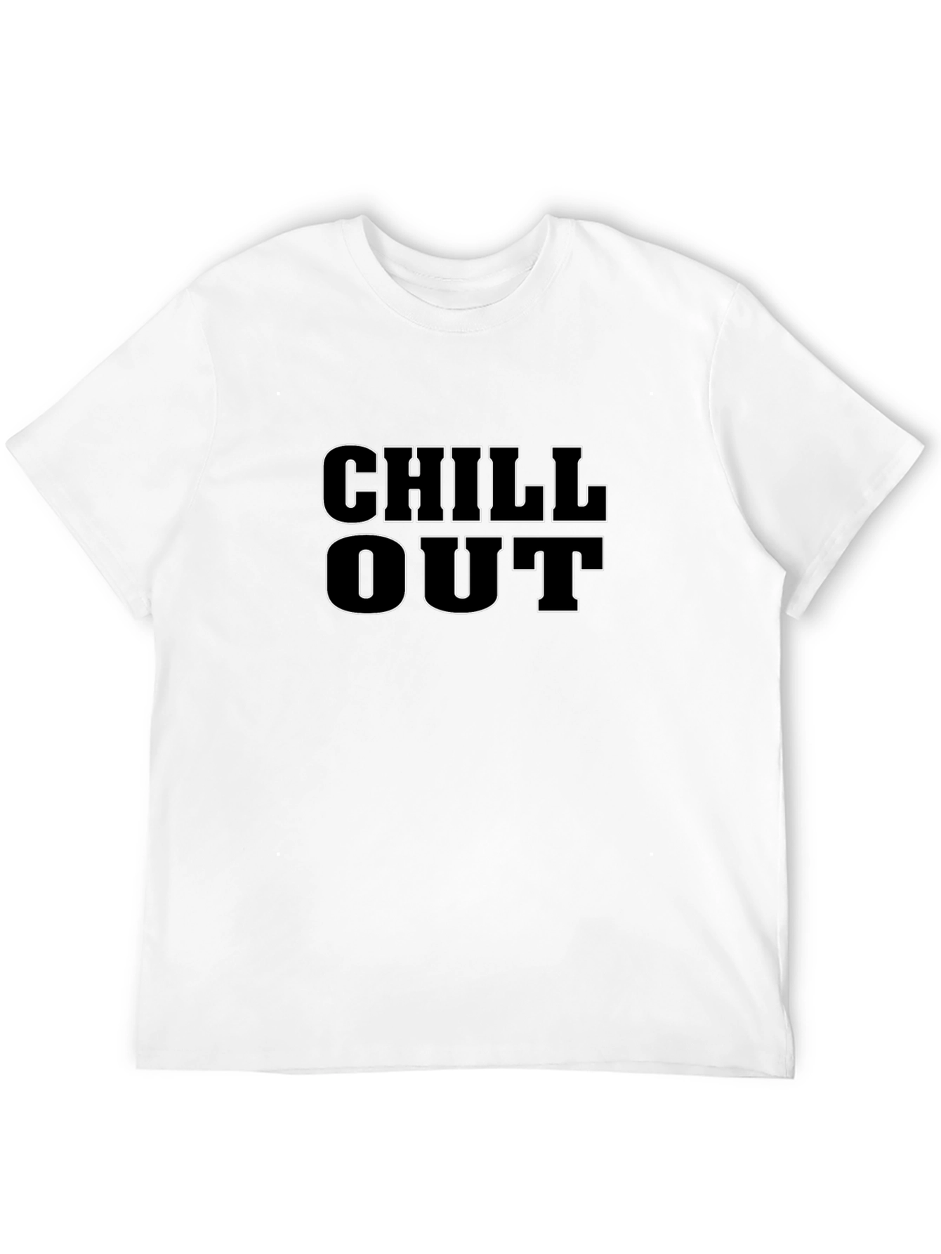 Black Chill Out Black T-Shirt - Relaxed Fit view 12