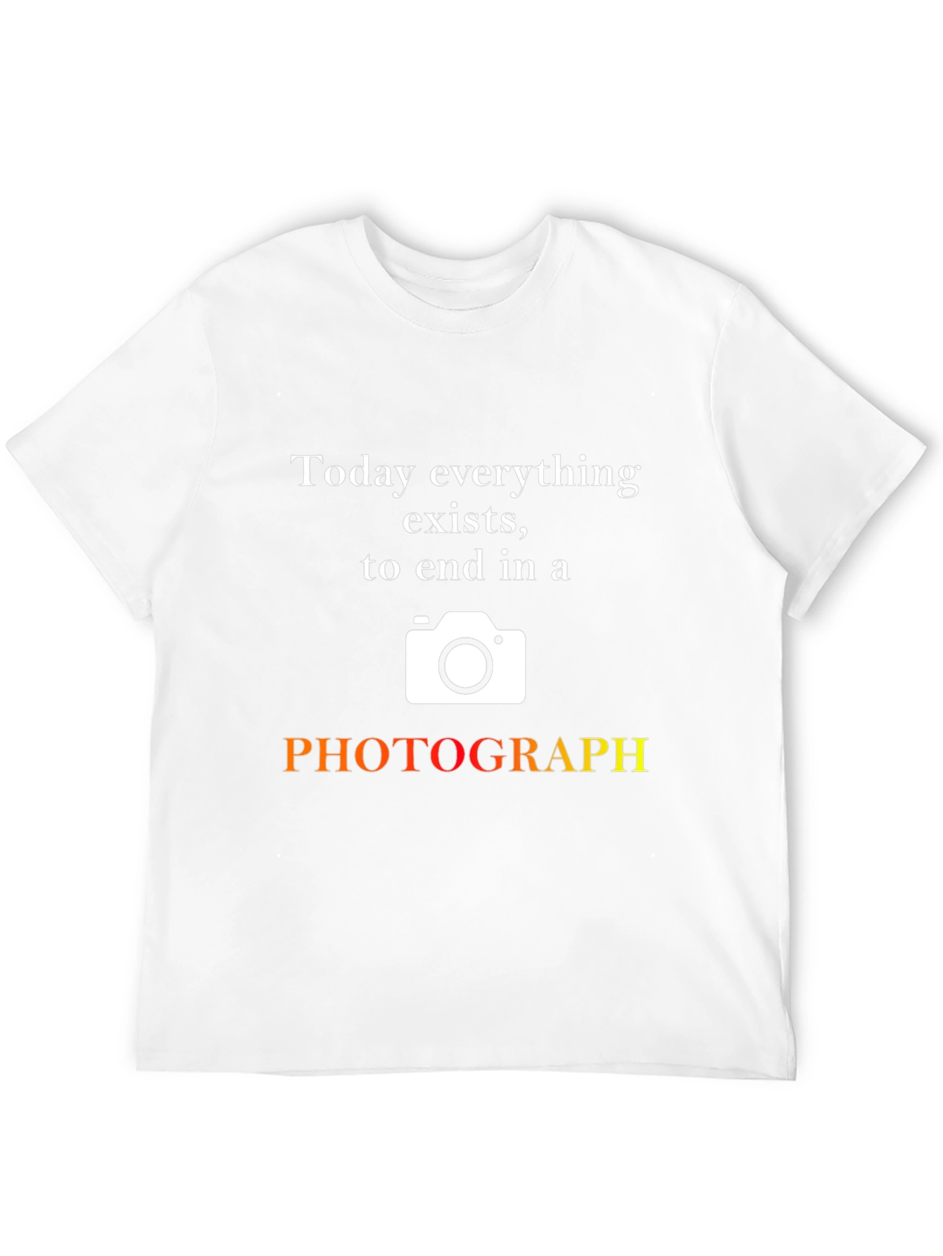 Black Photographer Graphic T-Shirt: Today Everything Exists view 12