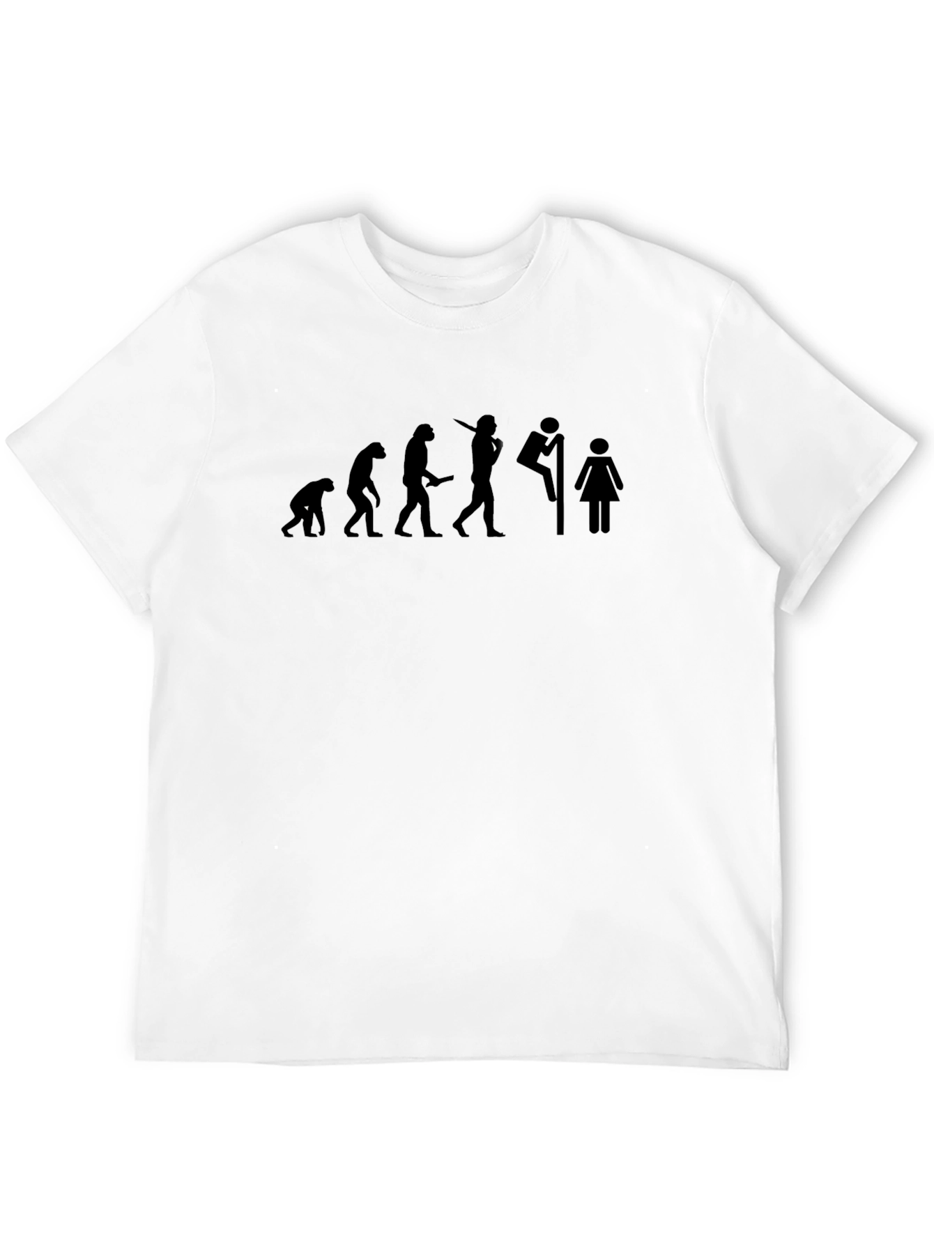 Black Evolution Humor T-Shirt view 12