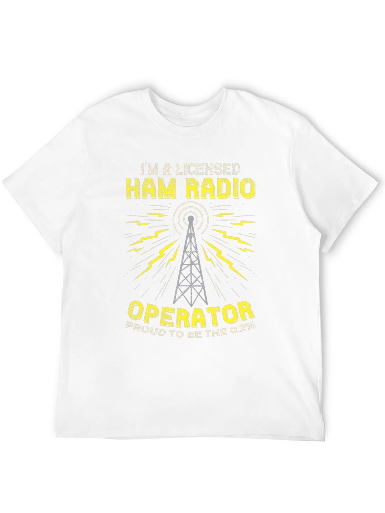 Black Licensed Ham Radio Operator T-Shirt view 12