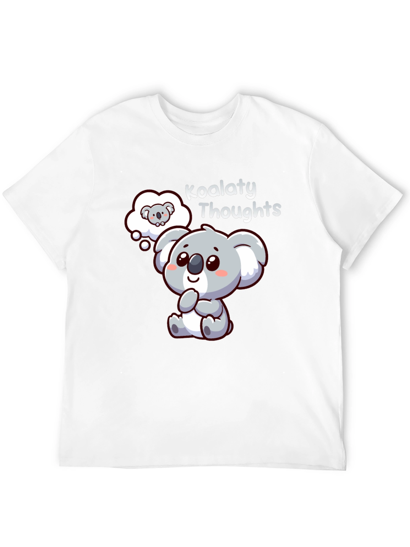 Black Koalaty Thoughts T-Shirt - Cute Koala Graphic Tee view 12