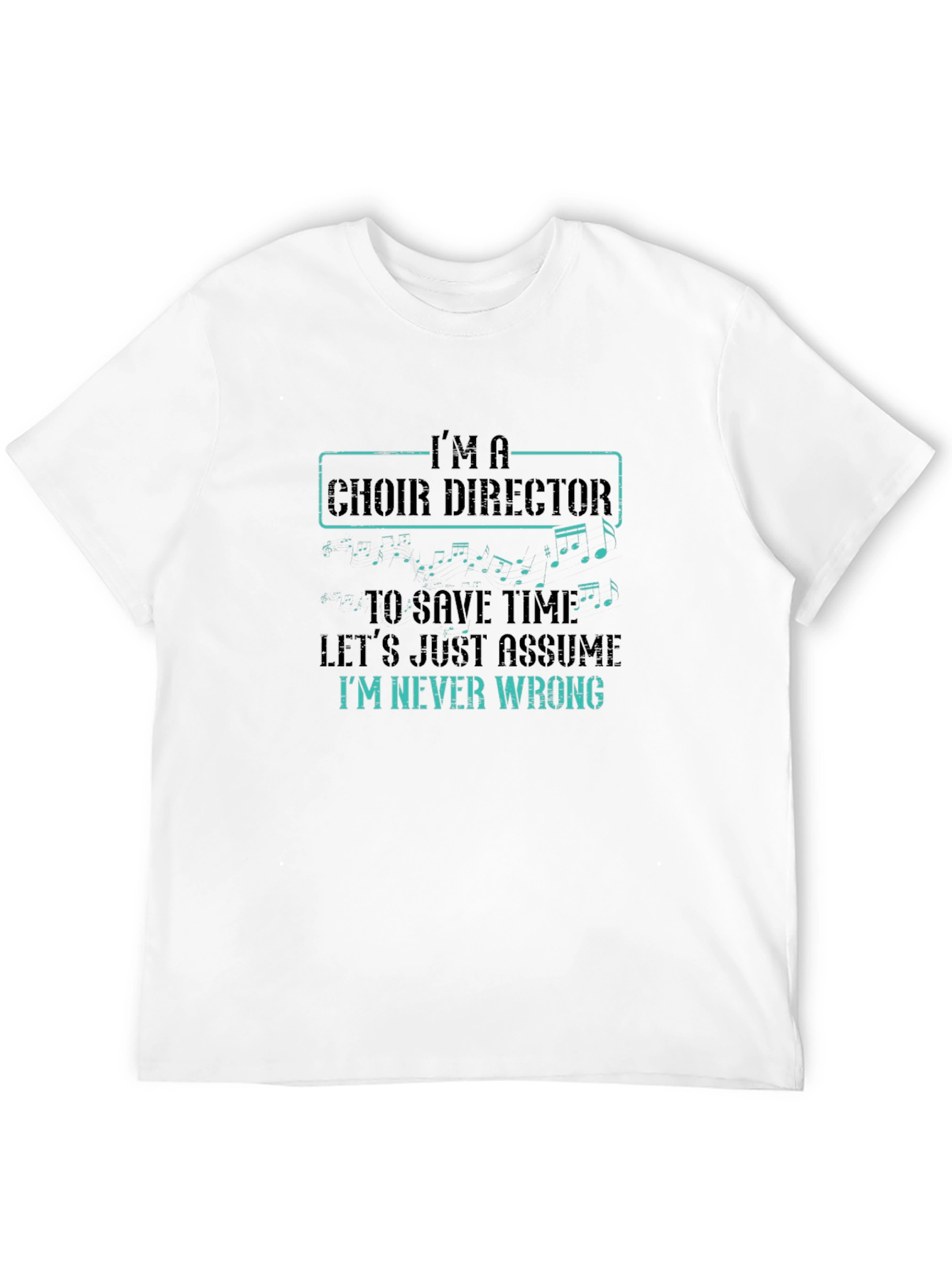 Black Choir Director Novelty Graphic T-Shirt view 12